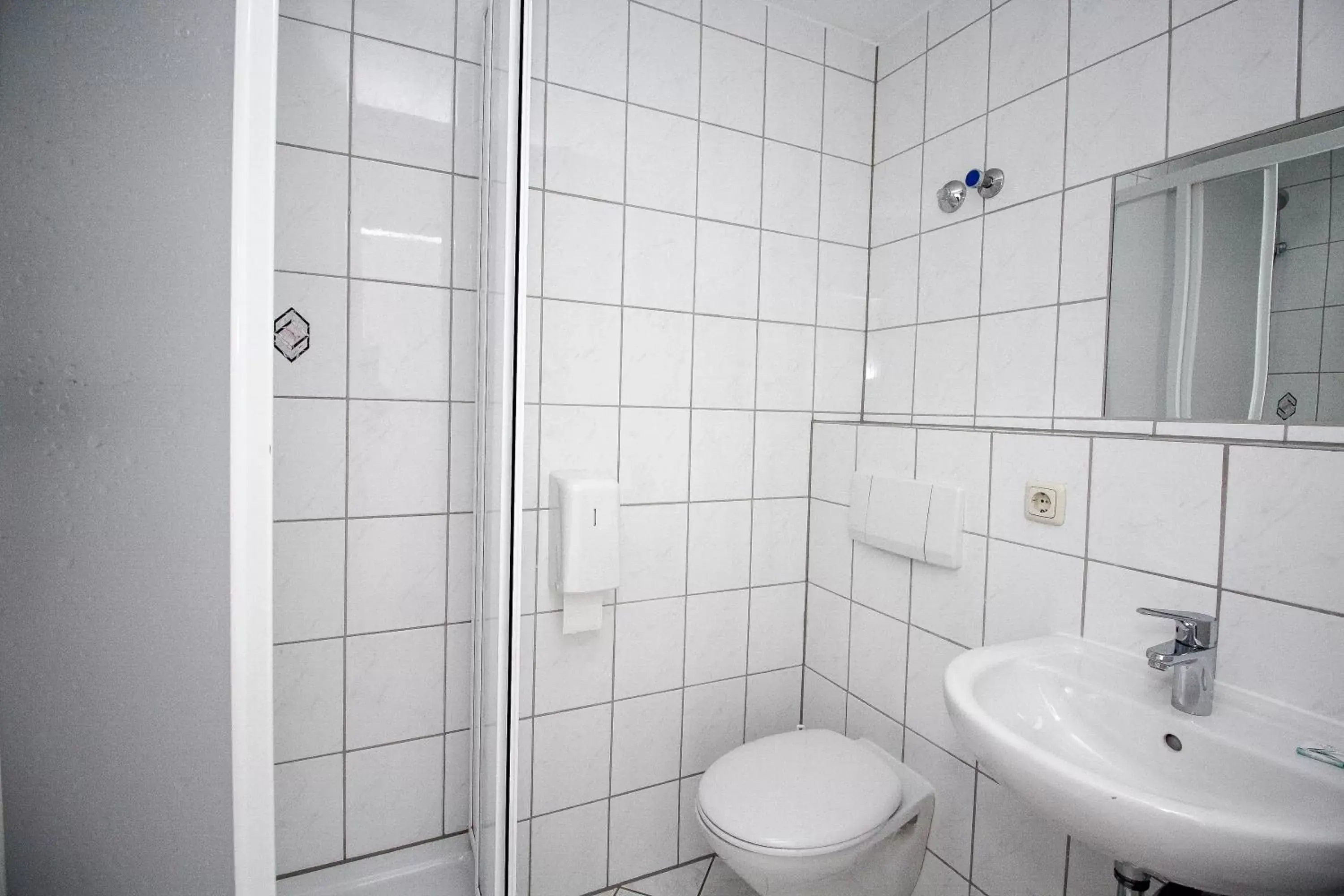 Shower, Bathroom in Hotel Pension Köberl