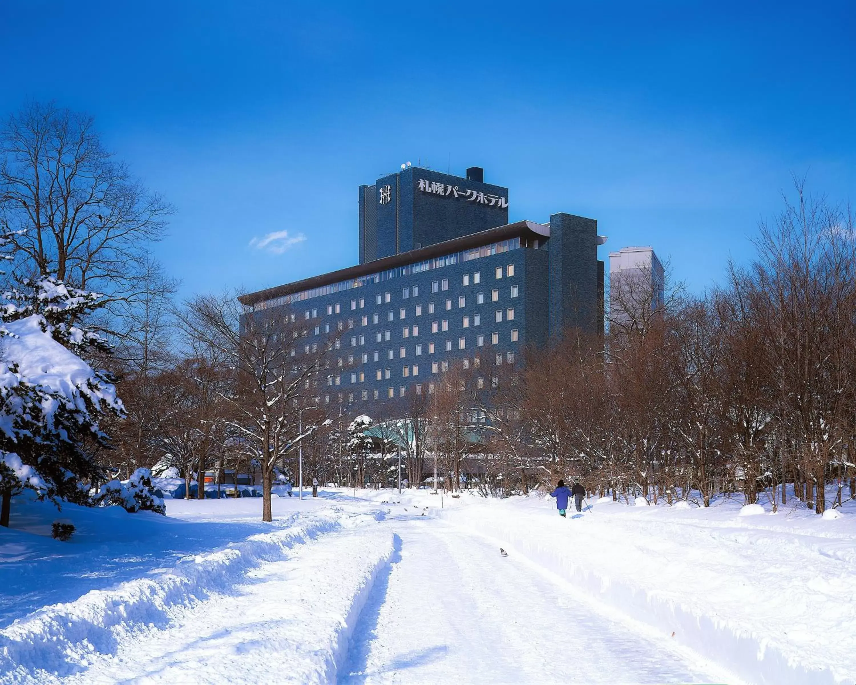 Property building, Winter in Sapporo Park Hotel