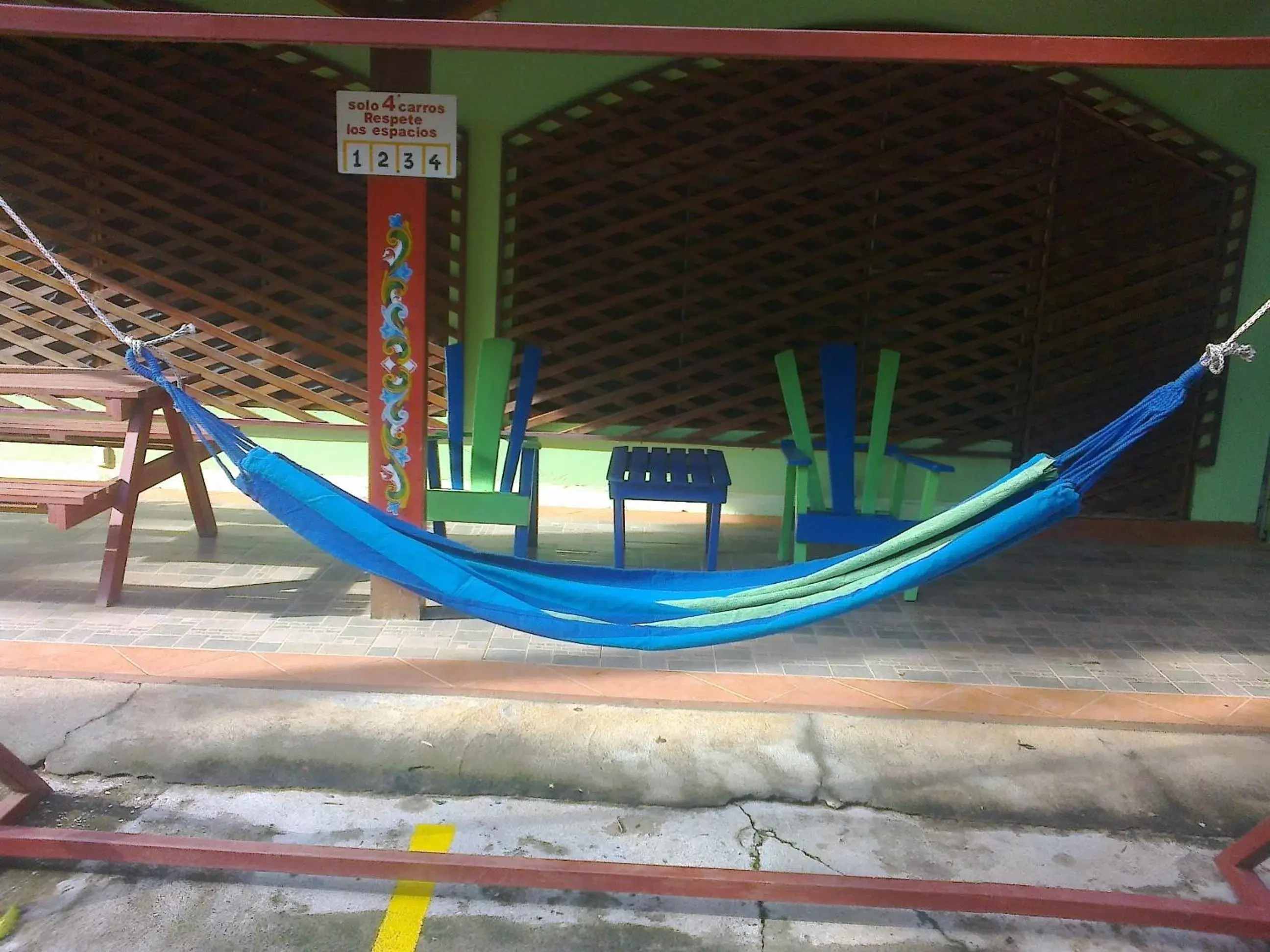 Patio, Children's Play Area in Hotel Marielos