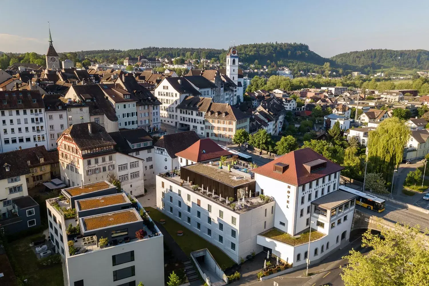 Bird's eye view, Bird's-eye View in Hotel Kettenbrücke