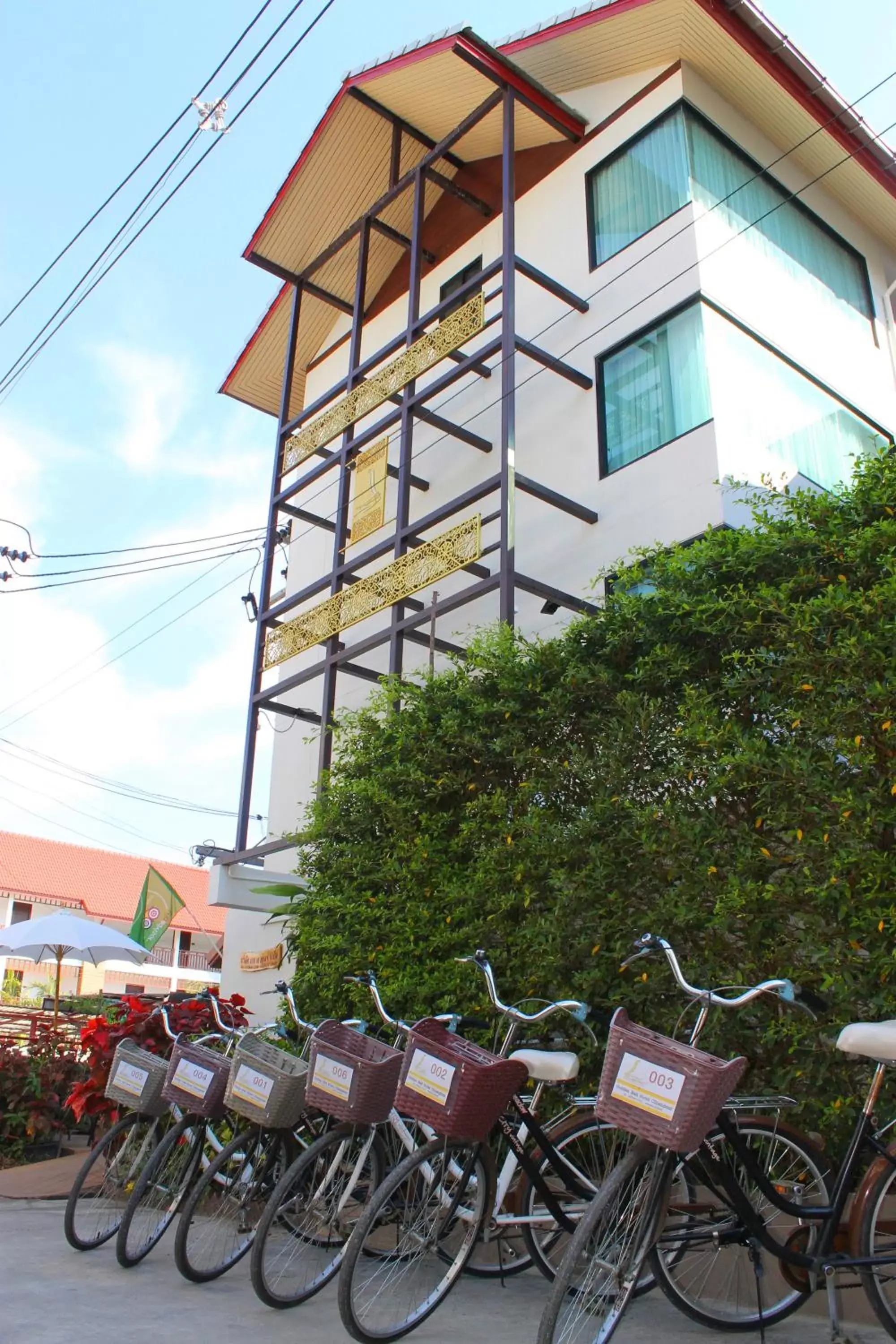 Cycling, Property Building in Goldenbell Hotel Chiangmai