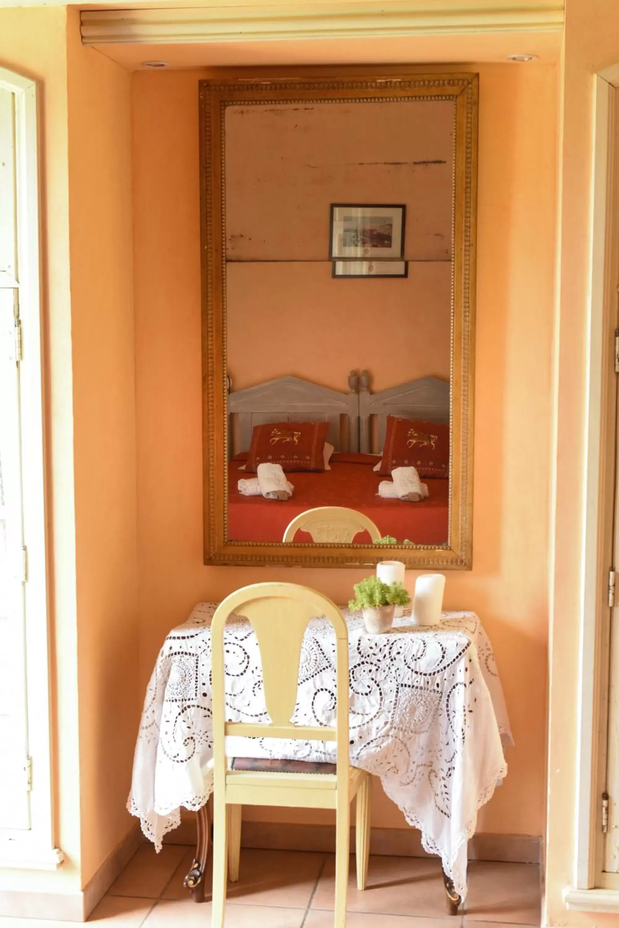 Bedroom, Dining Area in La Bergerie de l'etang