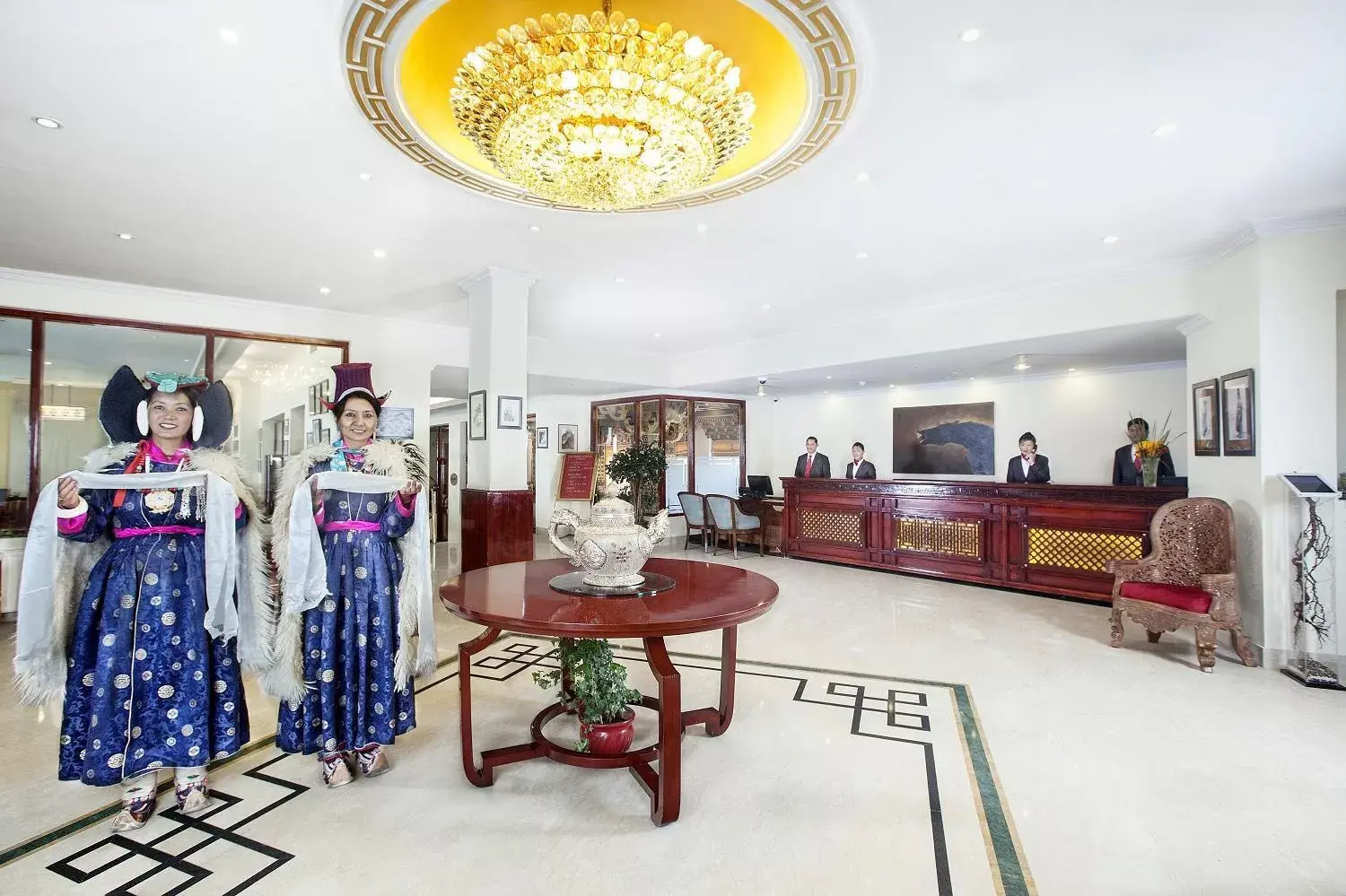 Lobby or reception in The Grand Dragon Ladakh Lobby or reception in The Grand Dragon Ladakh