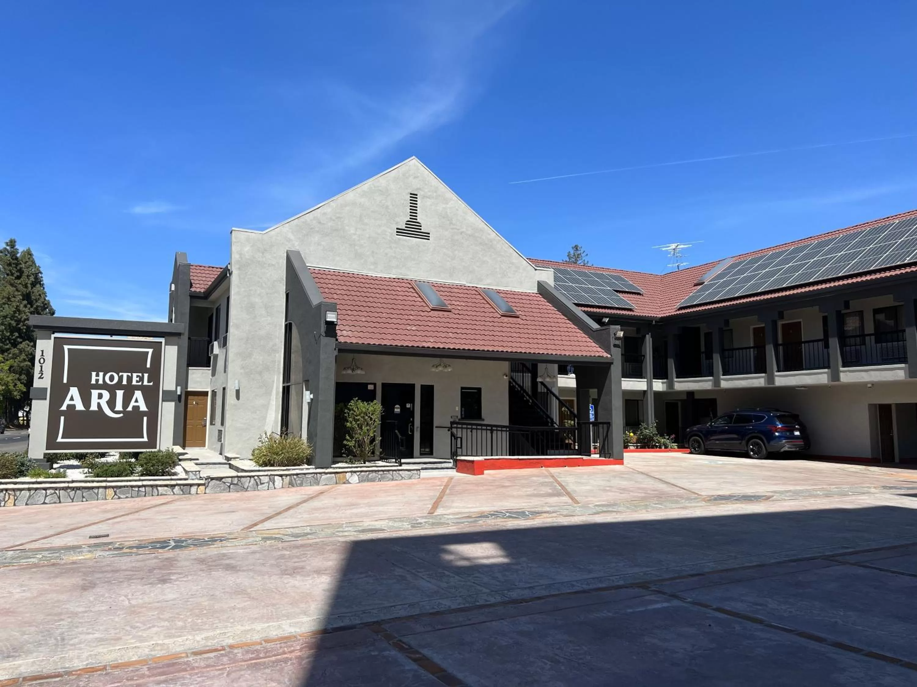 Property building in Hotel Aria