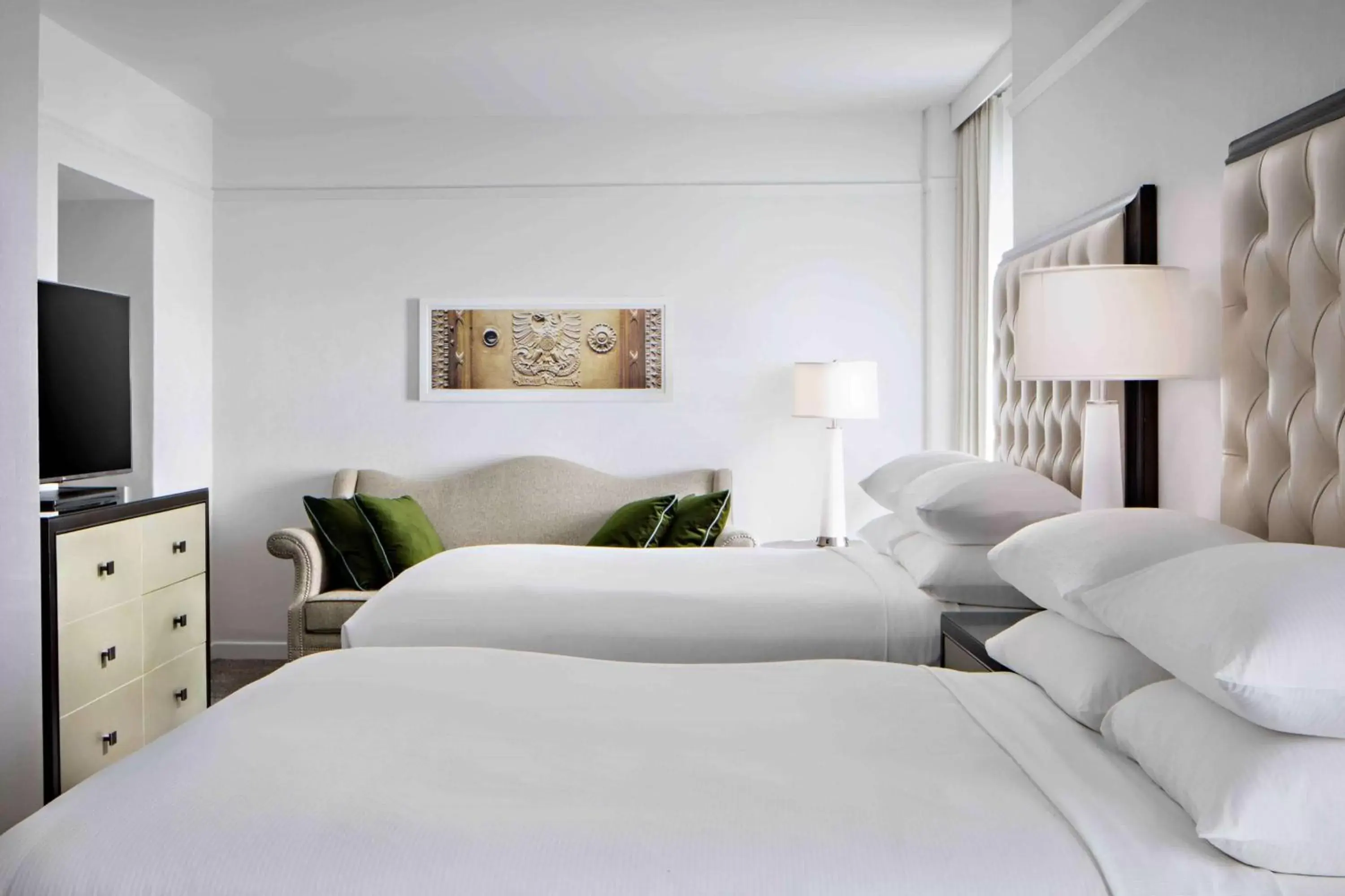 Bed in Amway Grand Plaza Hotel, Curio Collection by Hilton