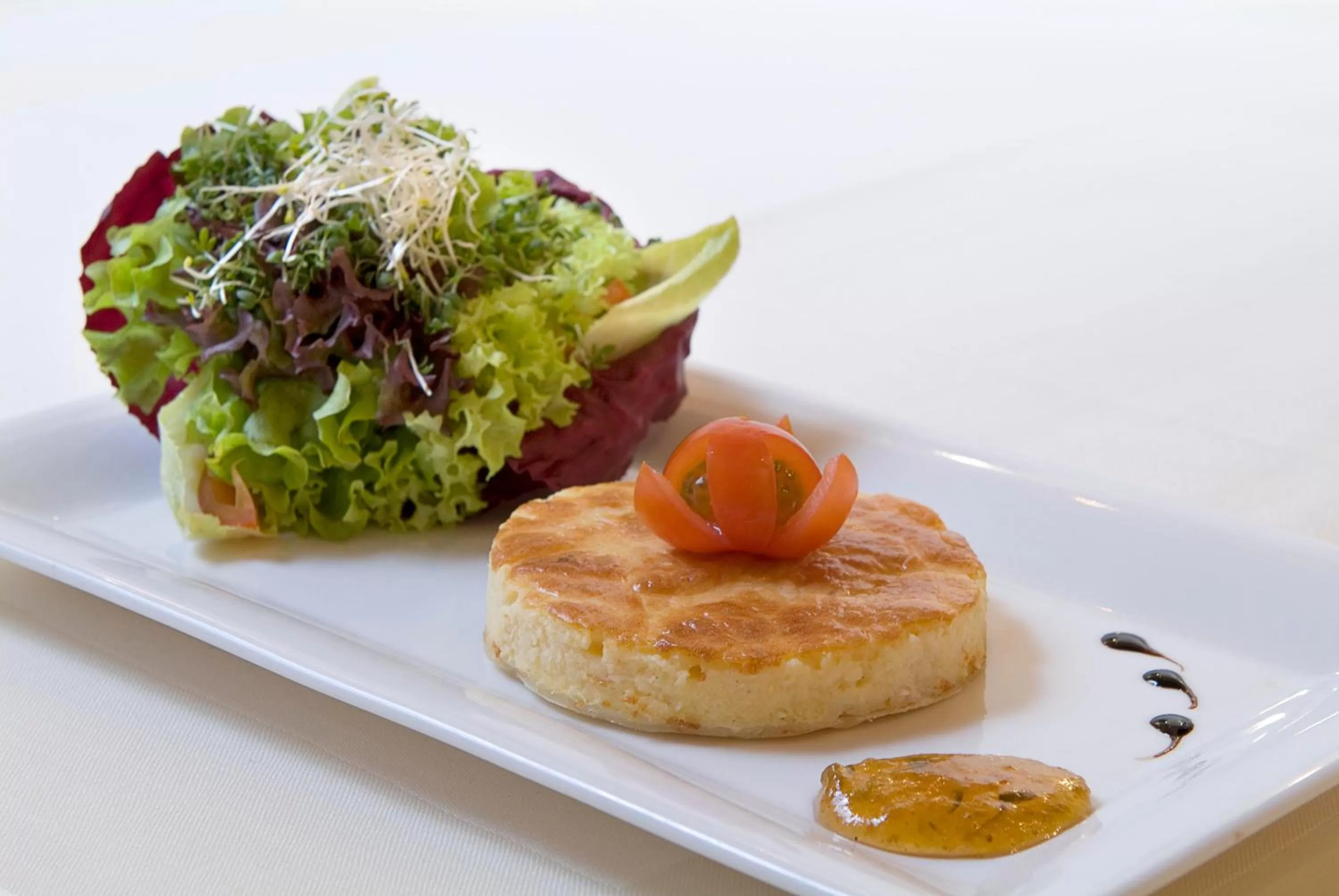 Food close-up in Hotel Restaurant Roemer