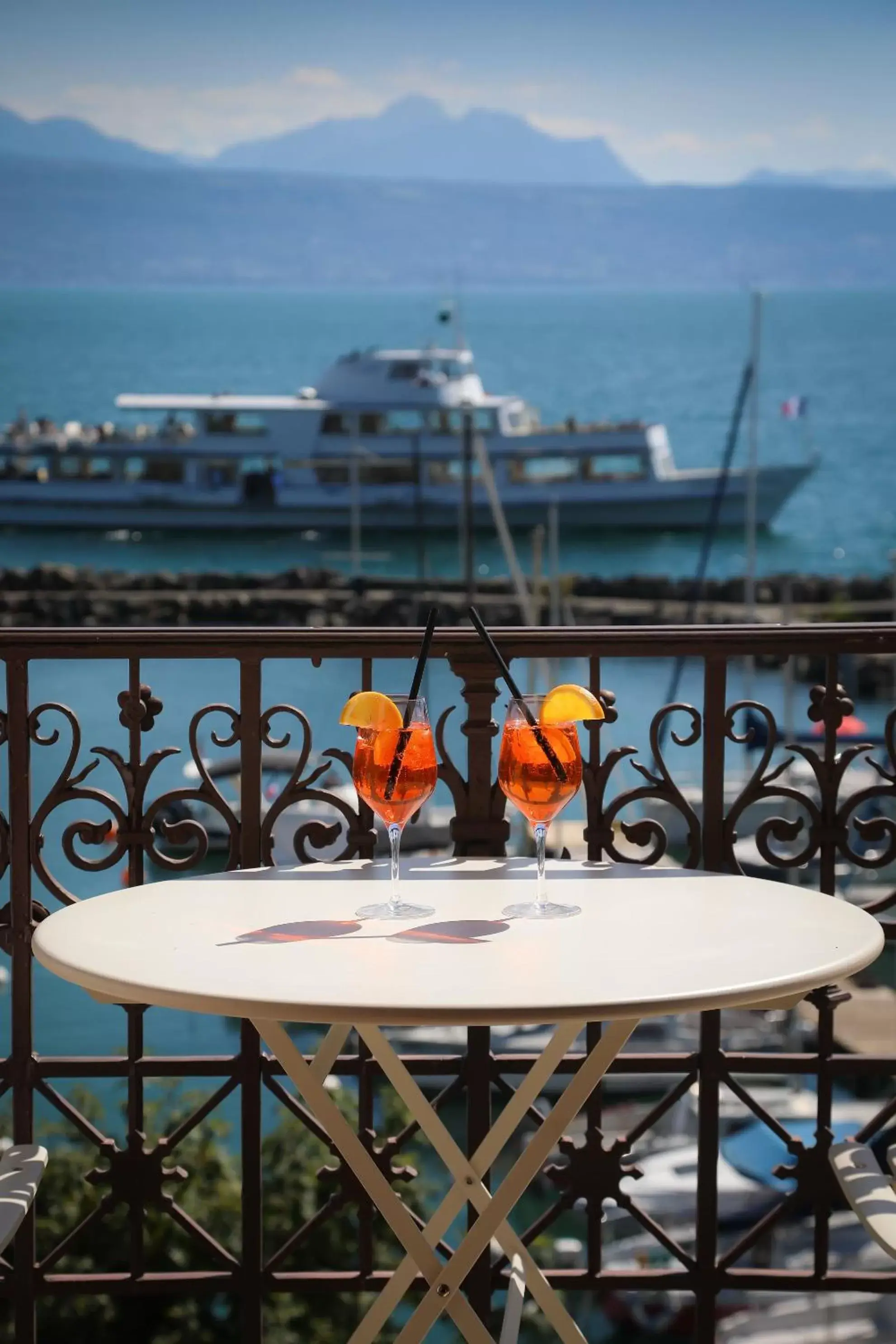 Balcony/Terrace in Rivage Hotel Restaurant Lutry