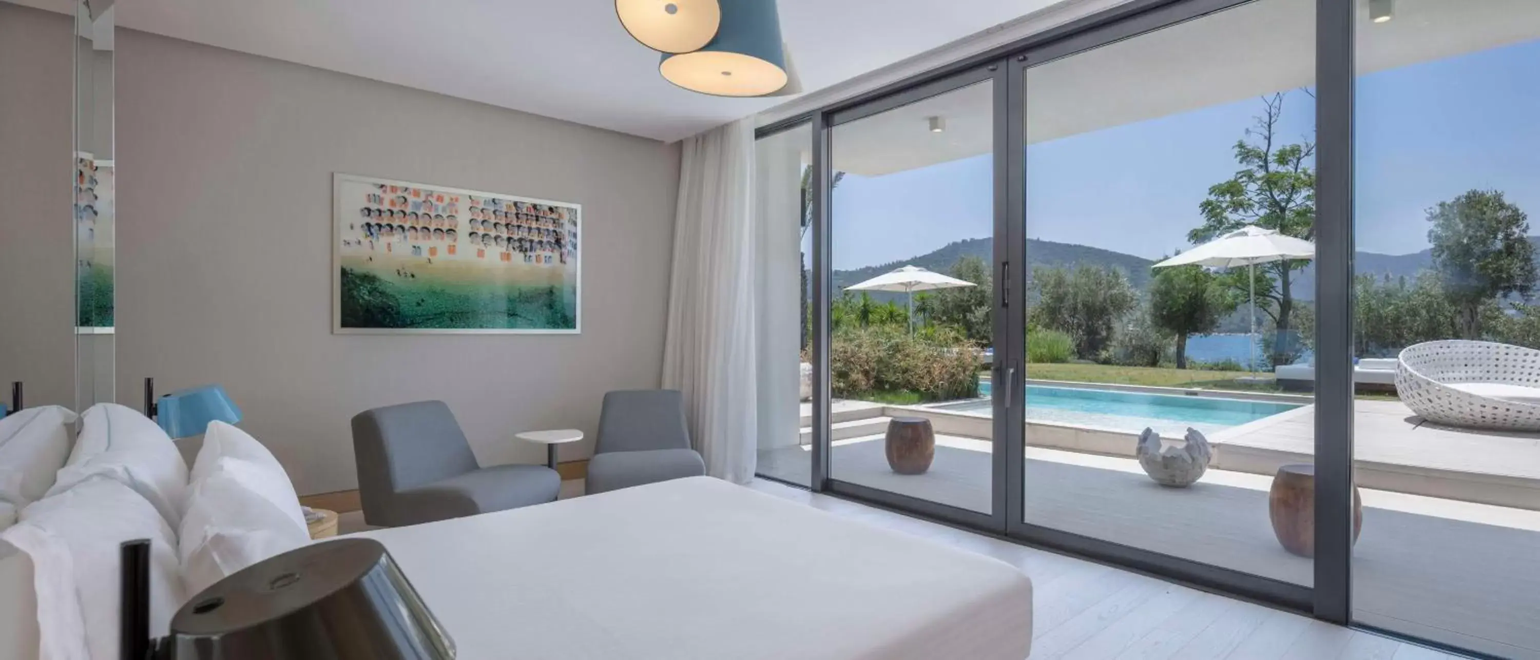 Bed, Pool View in Susona Bodrum, LXR Hotels & Resorts