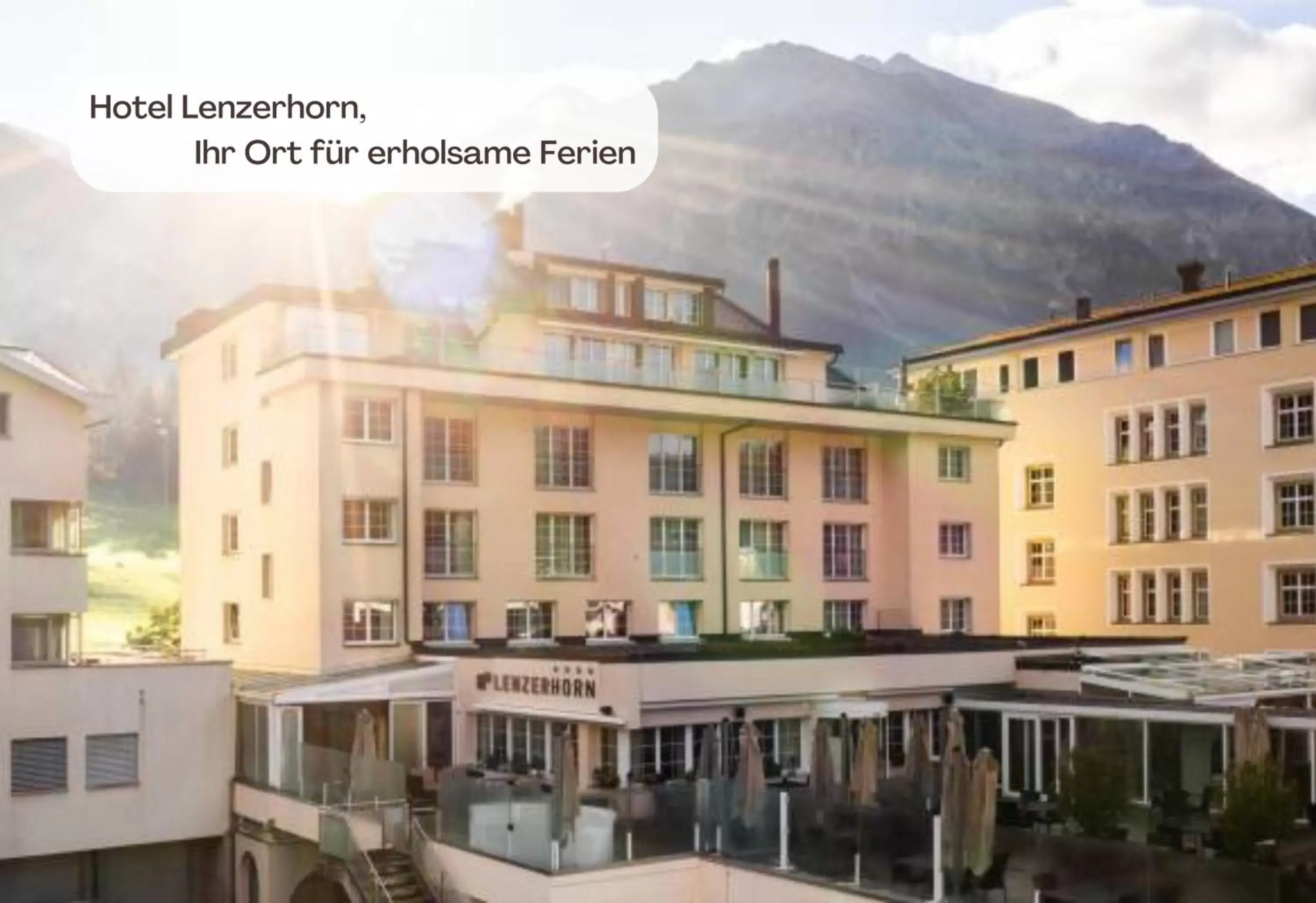 Facade/entrance, Property Building in Hotel Lenzerhorn