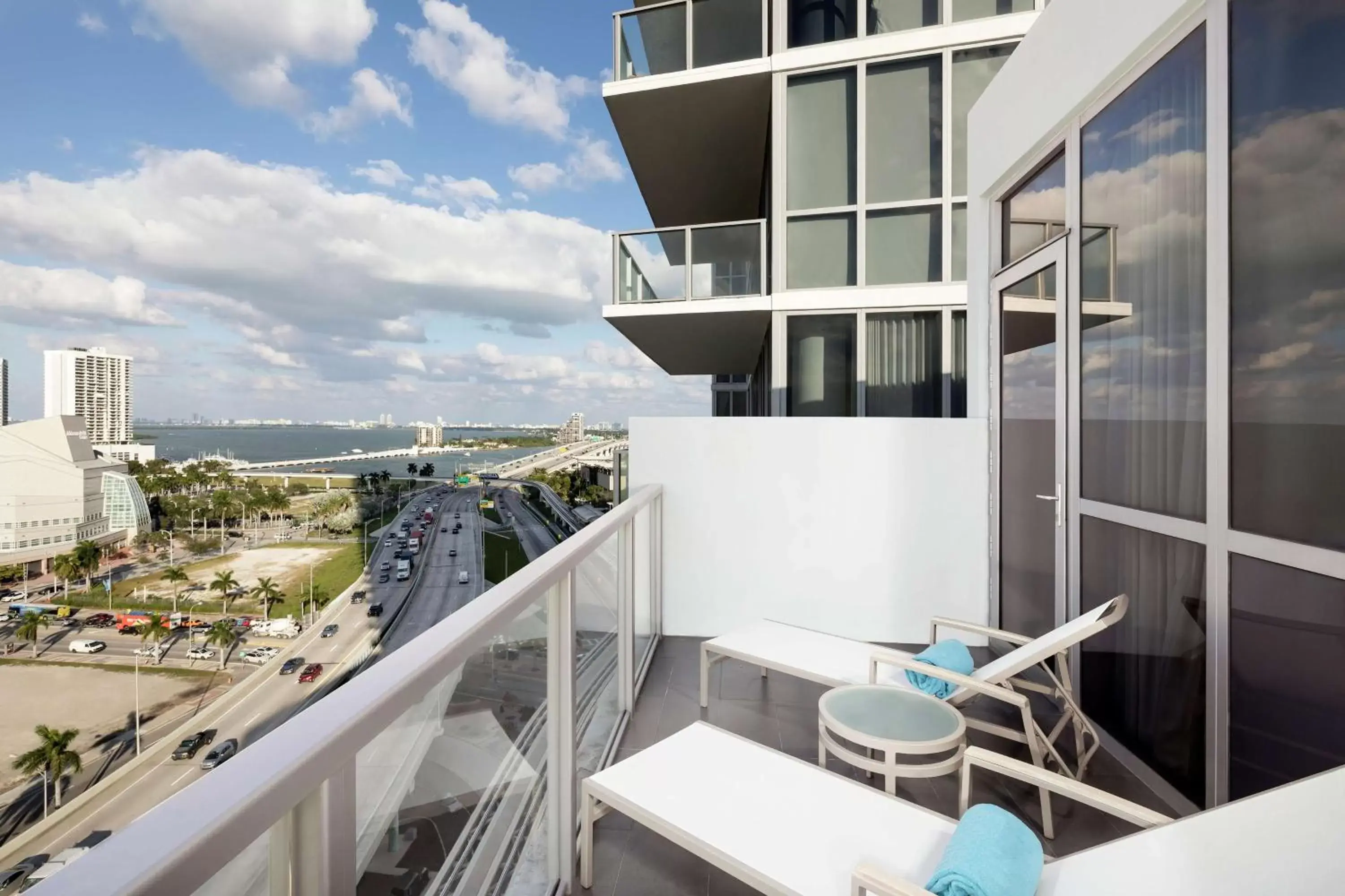 View (from property/room), Balcony/Terrace in The Gabriel Miami Downtown, Curio Collection by Hilton