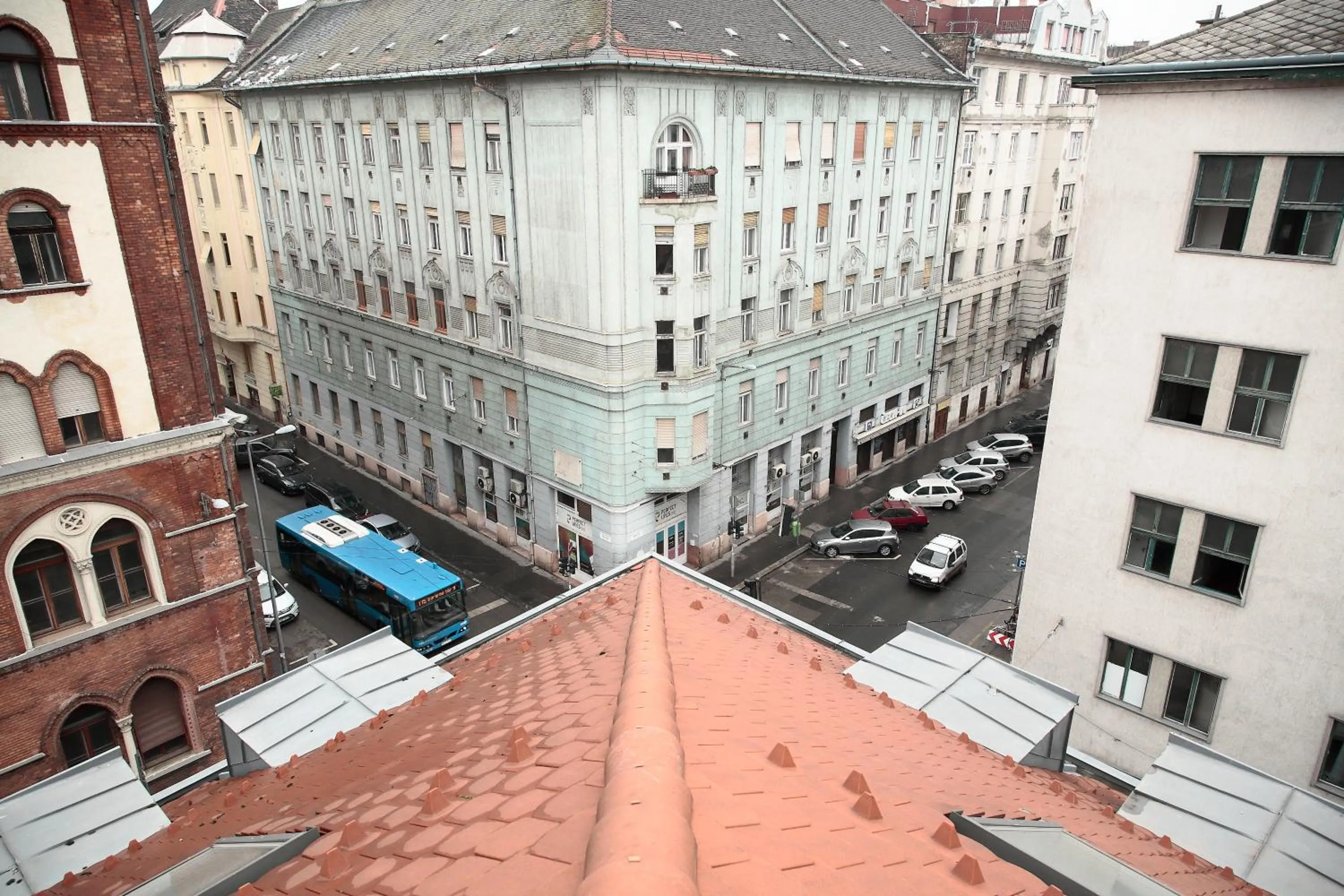 Quiet street view in Maverick Central Market
