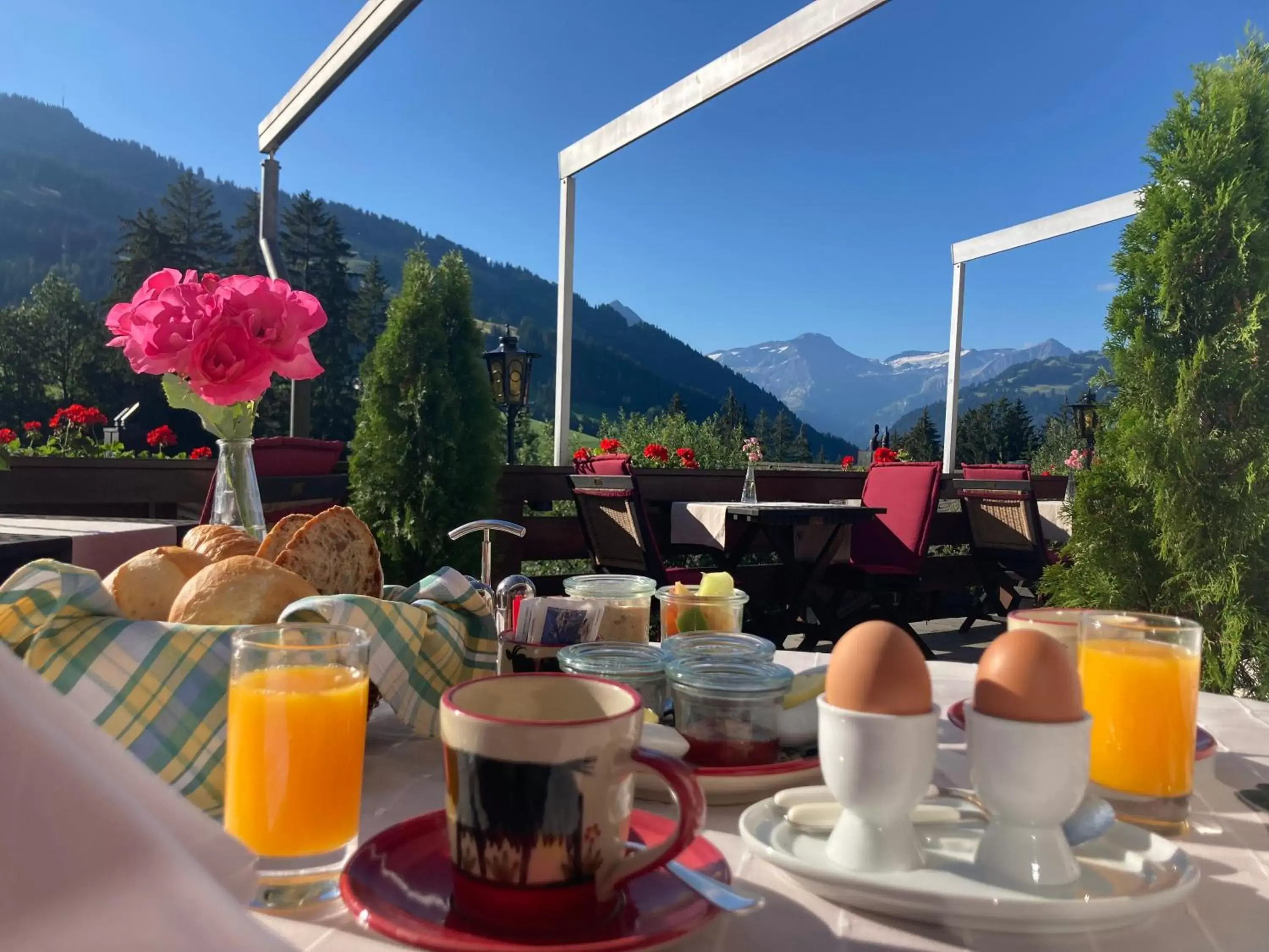 Balcony/Terrace, Mountain View in Hotel Alpenrose mit Gourmet-Restaurant Azalée