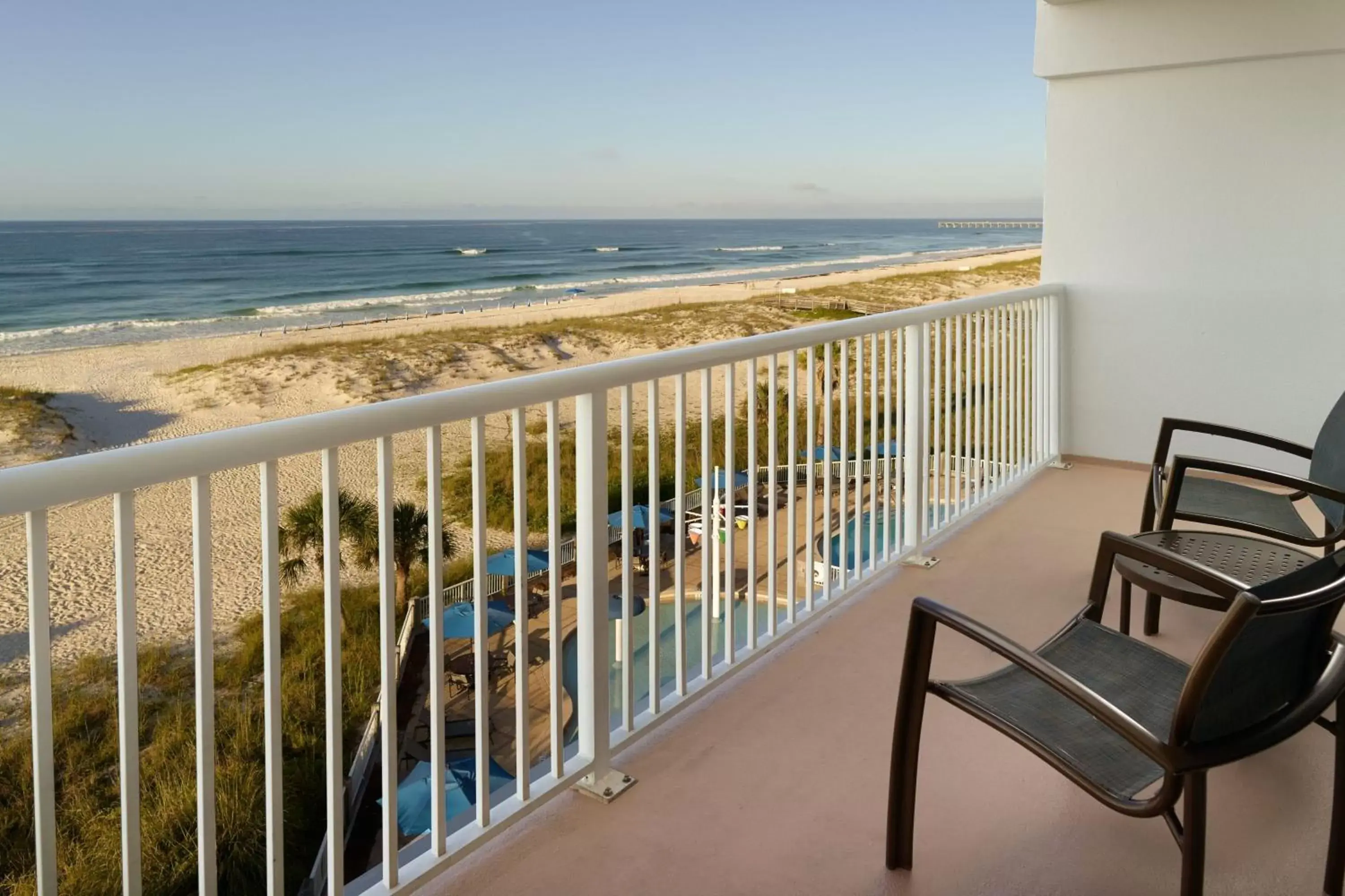 Bedroom, Balcony/Terrace in SpringHill Suites by Marriott Pensacola Beach