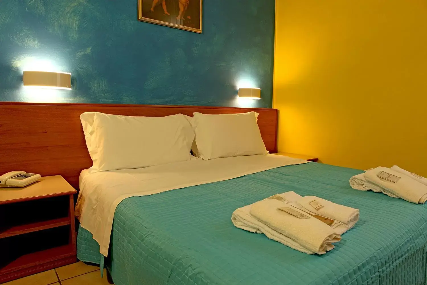 Bed in Hotel Pellegrino E Pace