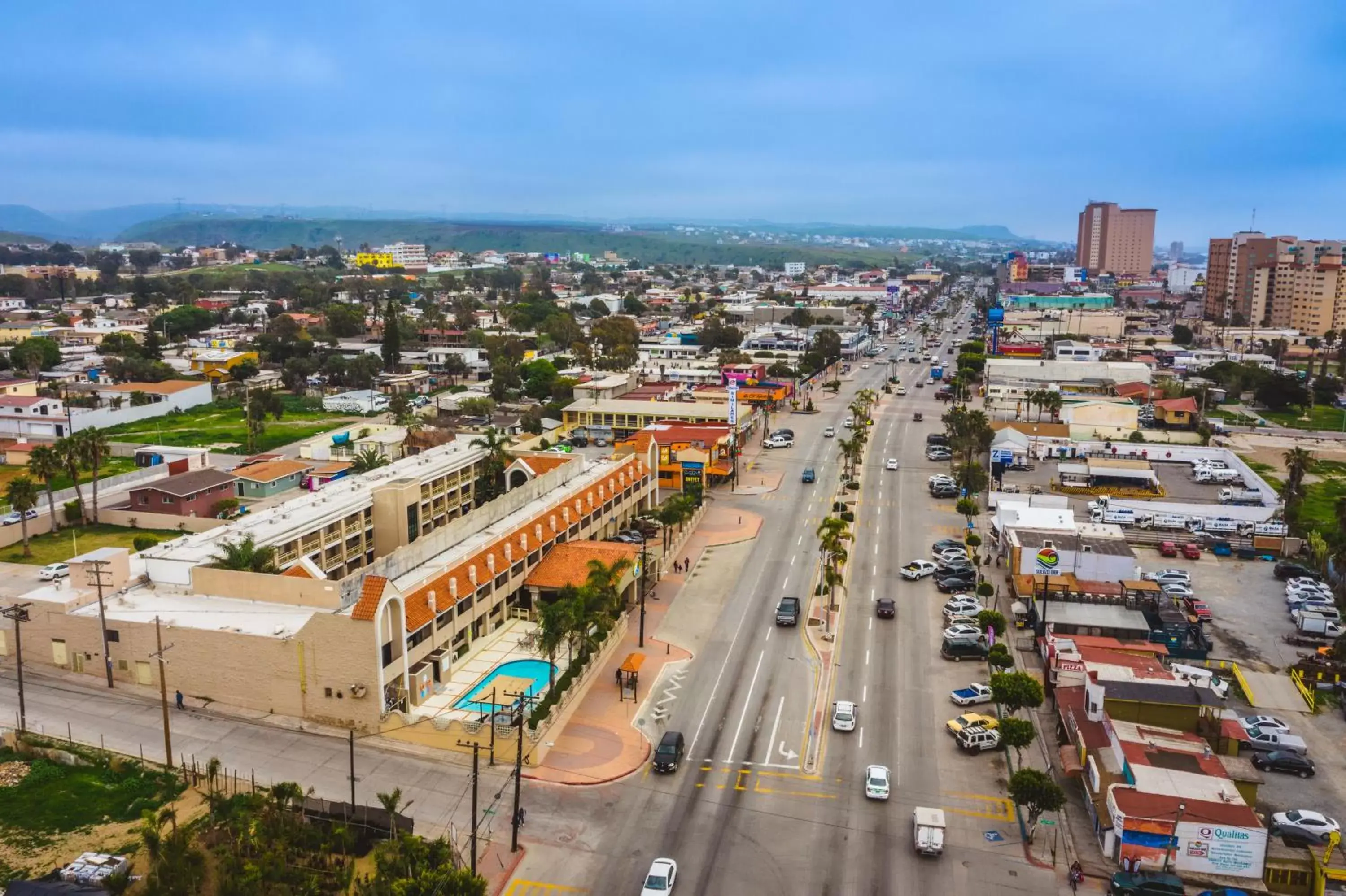 Bird's eye view, Bird's-eye View in Del Mar Inn Rosarito