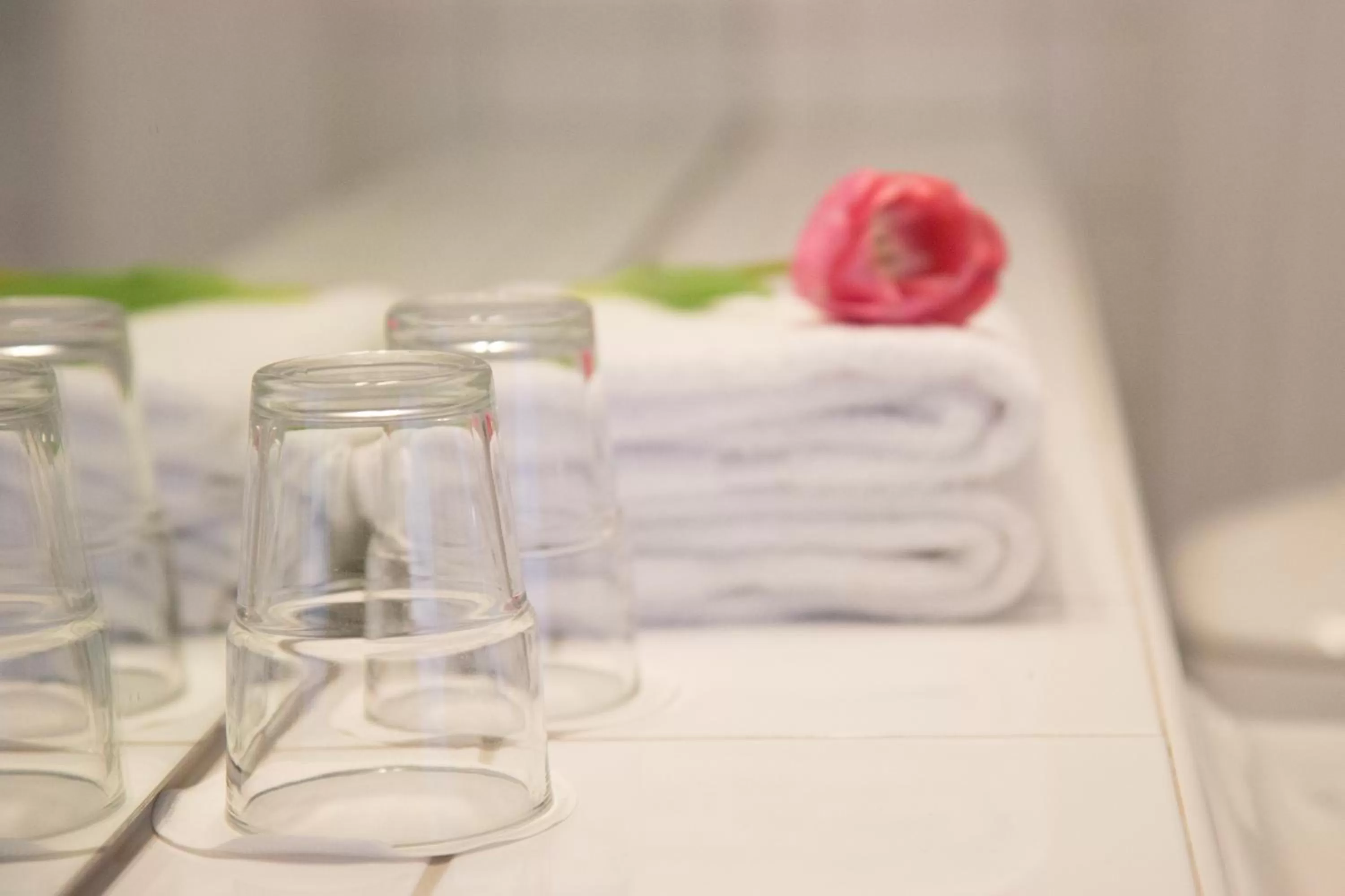 Shower, Bed in Hotell Aston