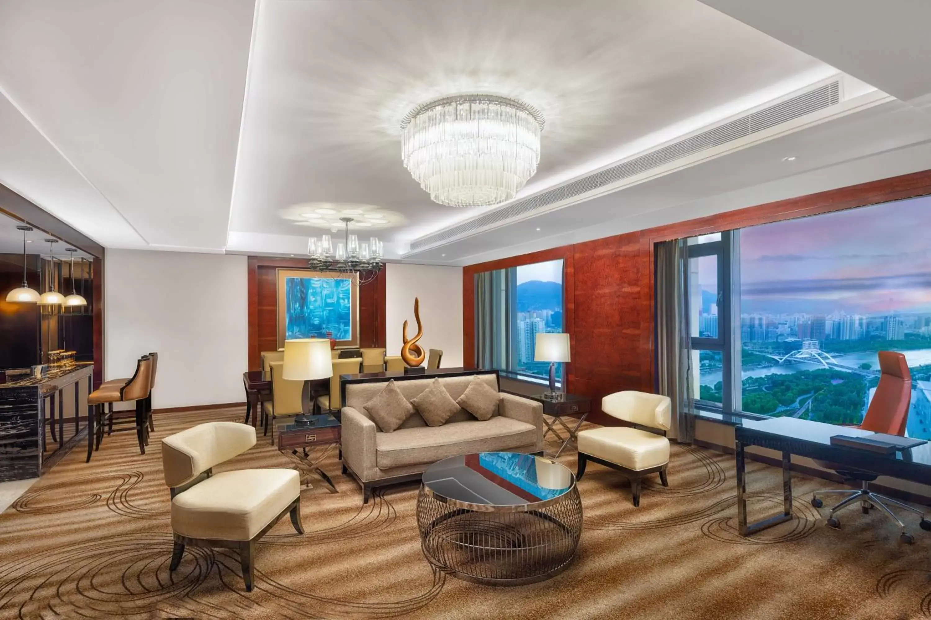 Living room, Seating Area in Crowne Plaza Hotel Lanzhou, an IHG Hotel