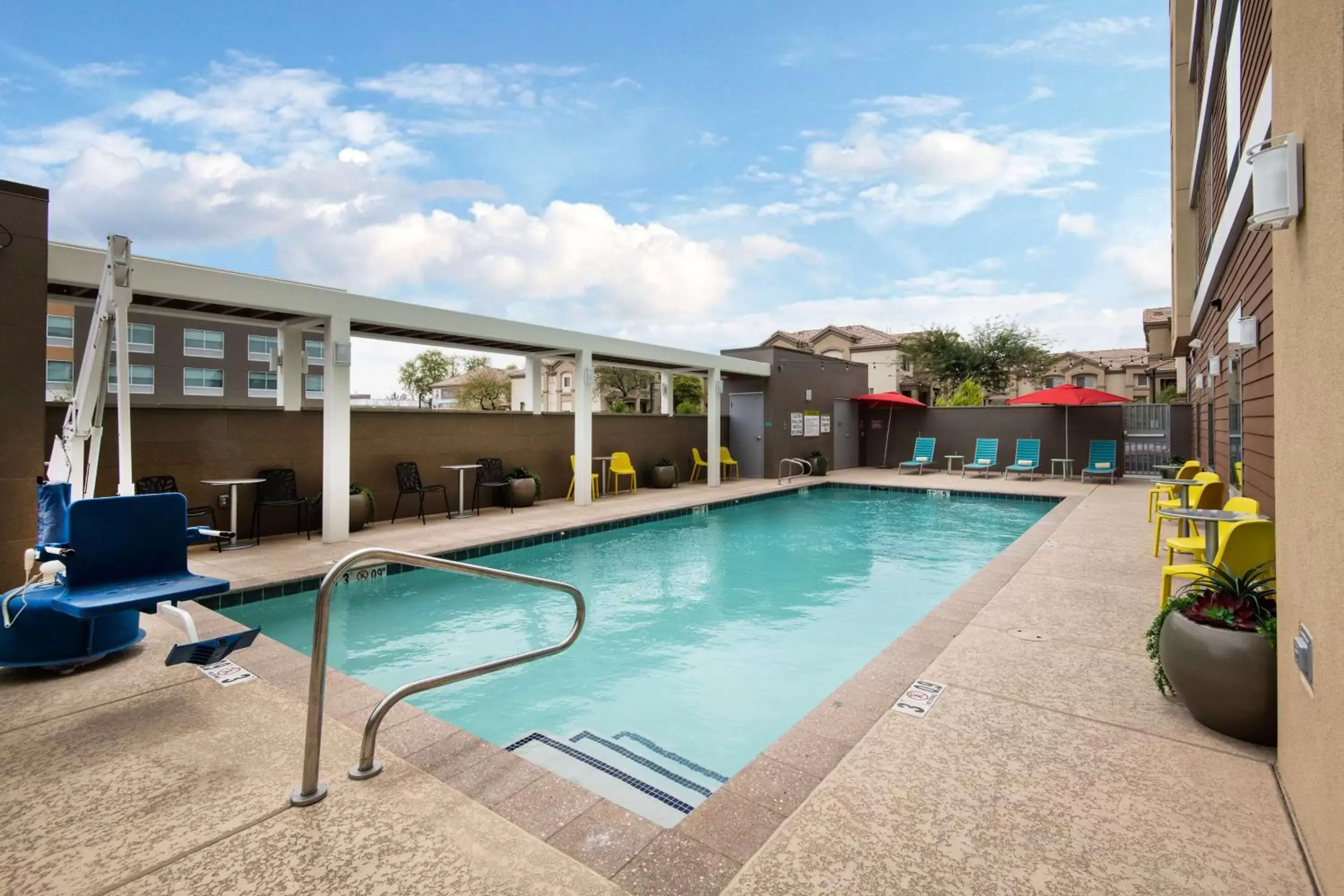 Pool view, Swimming Pool in Home2 Suites By Hilton Phoenix Airport North, Az