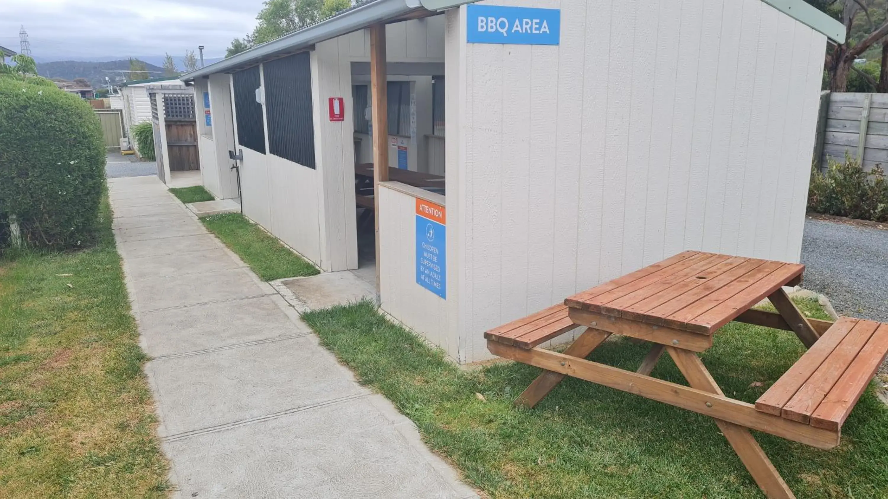 BBQ facilities in Discovery Parks - Mornington Hobart