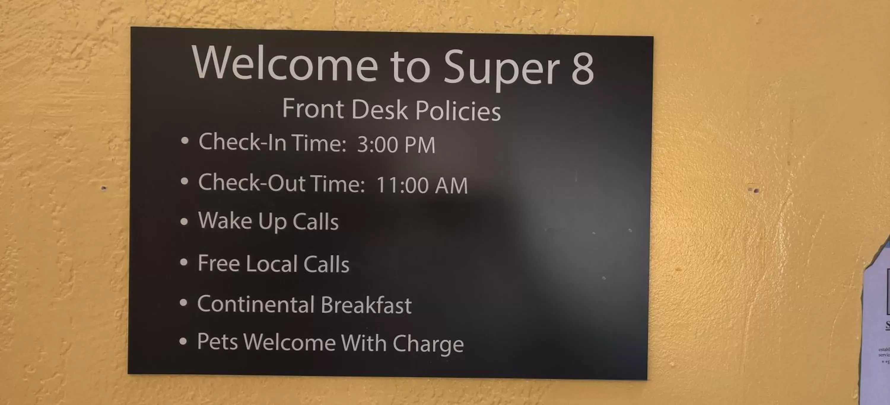 Logo/Certificate/Sign in Super 8 by Wyndham Champaign