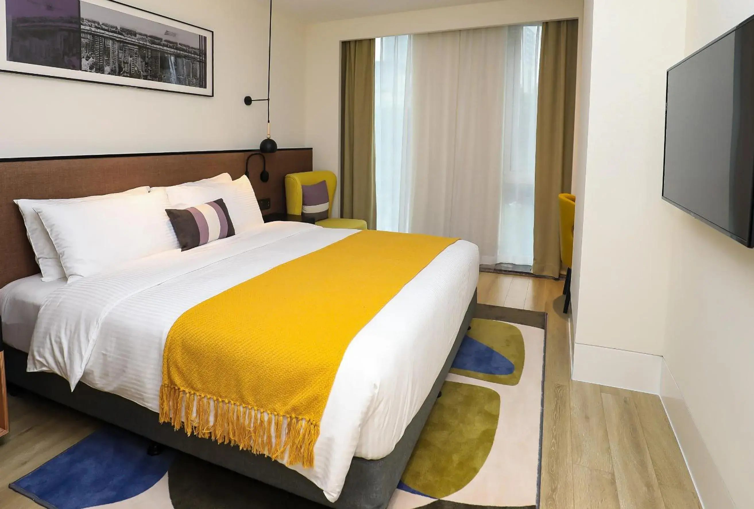 Bedroom, Bed in Citadines Gaoke Liangjiang Chongqing Bedroom, Bed in Citadines Gaoke Liangjiang Chongqing