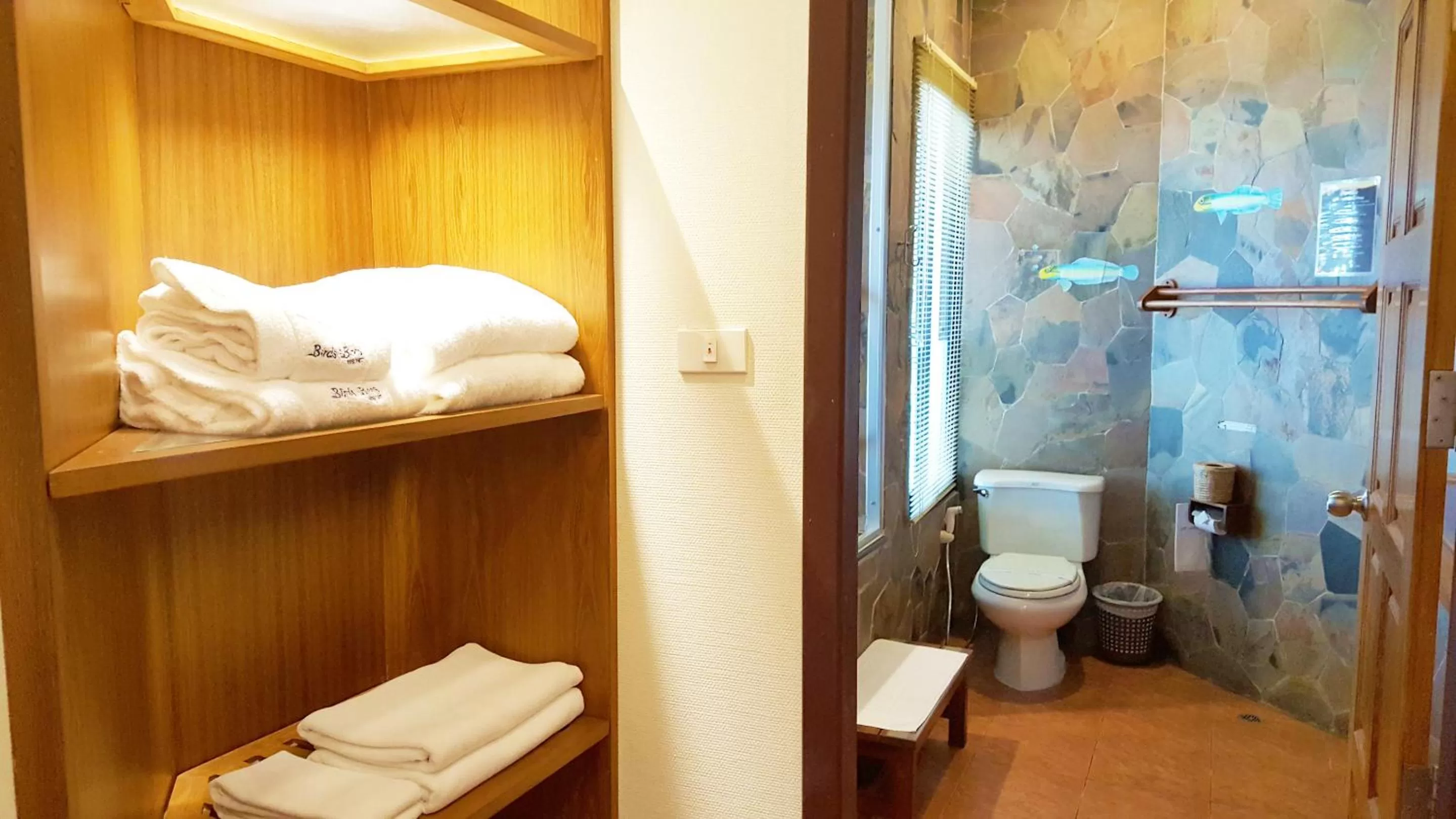 Toilet in Birds and Bees Resort