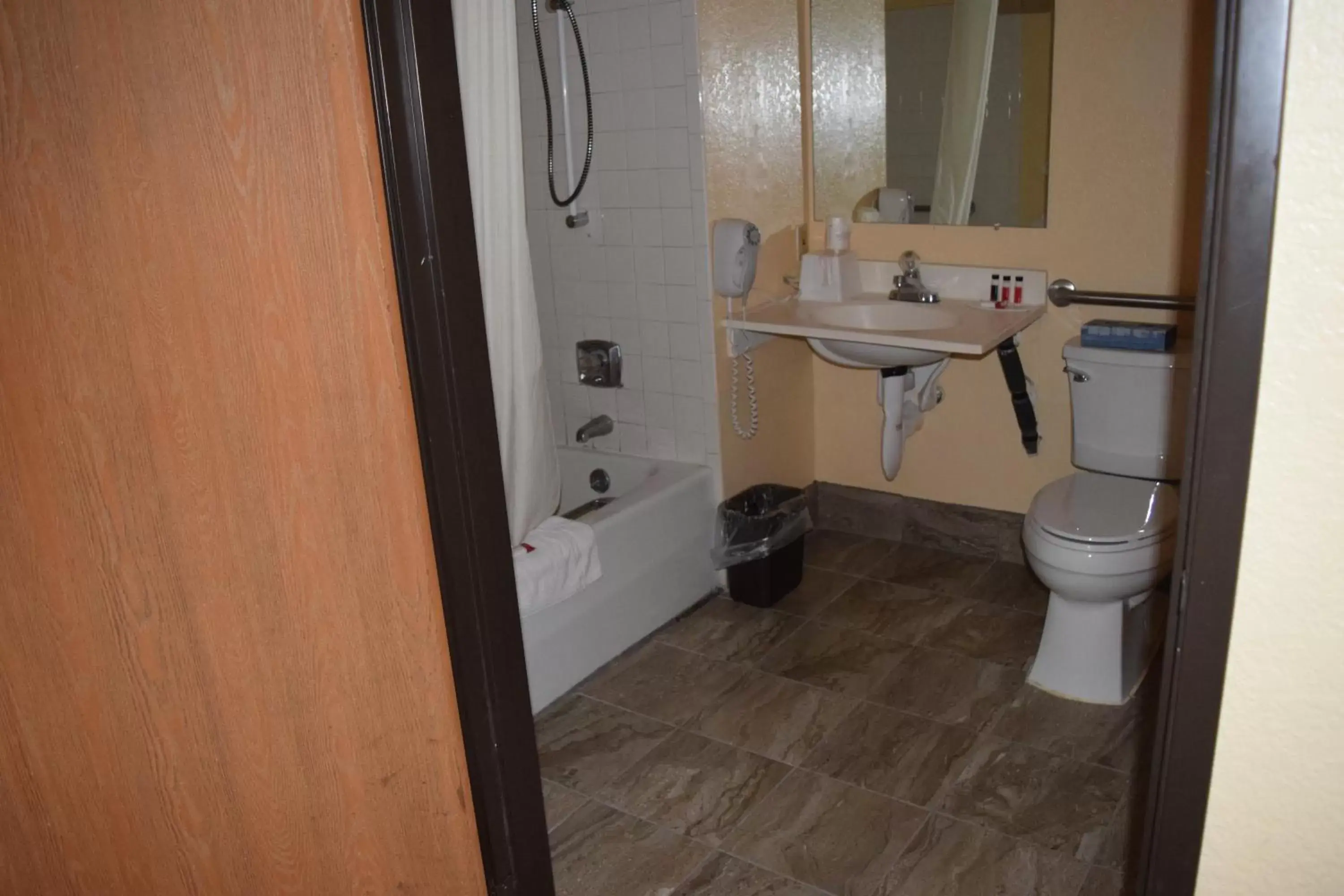 Bathroom in Super 8 by Wyndham Saginaw