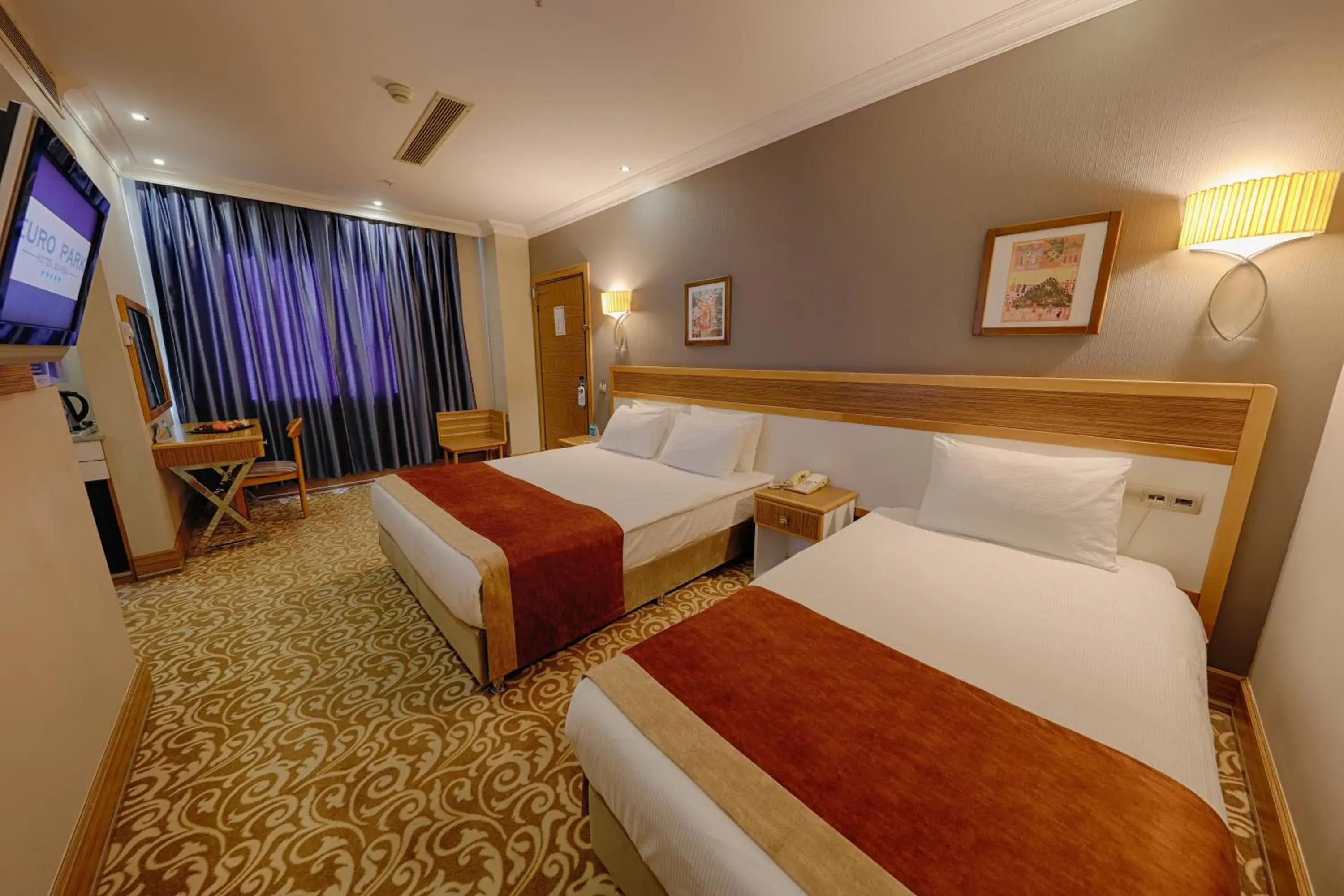 Bed in Euro Park Hotel Bursa