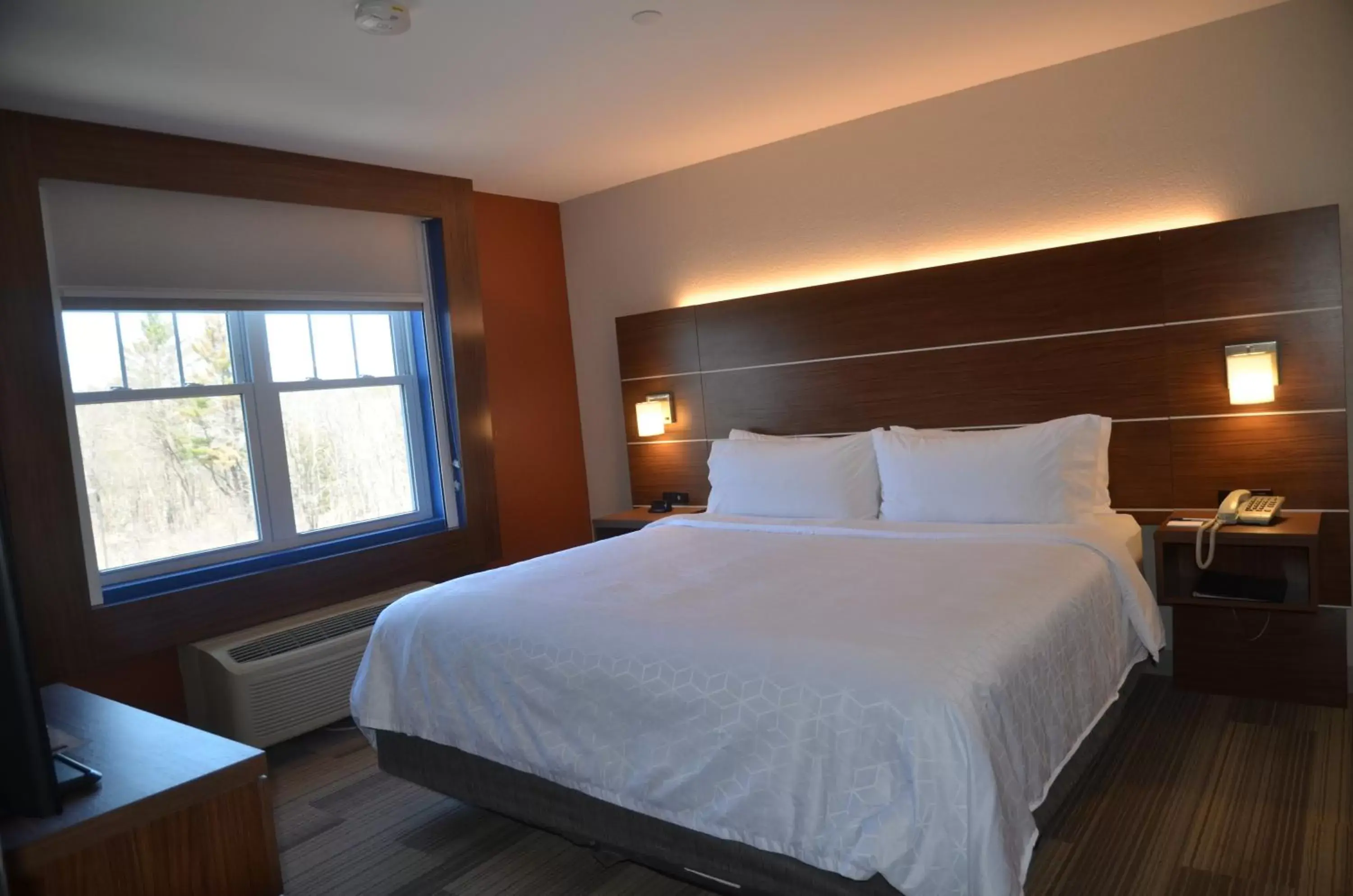 Bed in Holiday Inn Express Hotel & Suites Rochester, an IHG Hotel