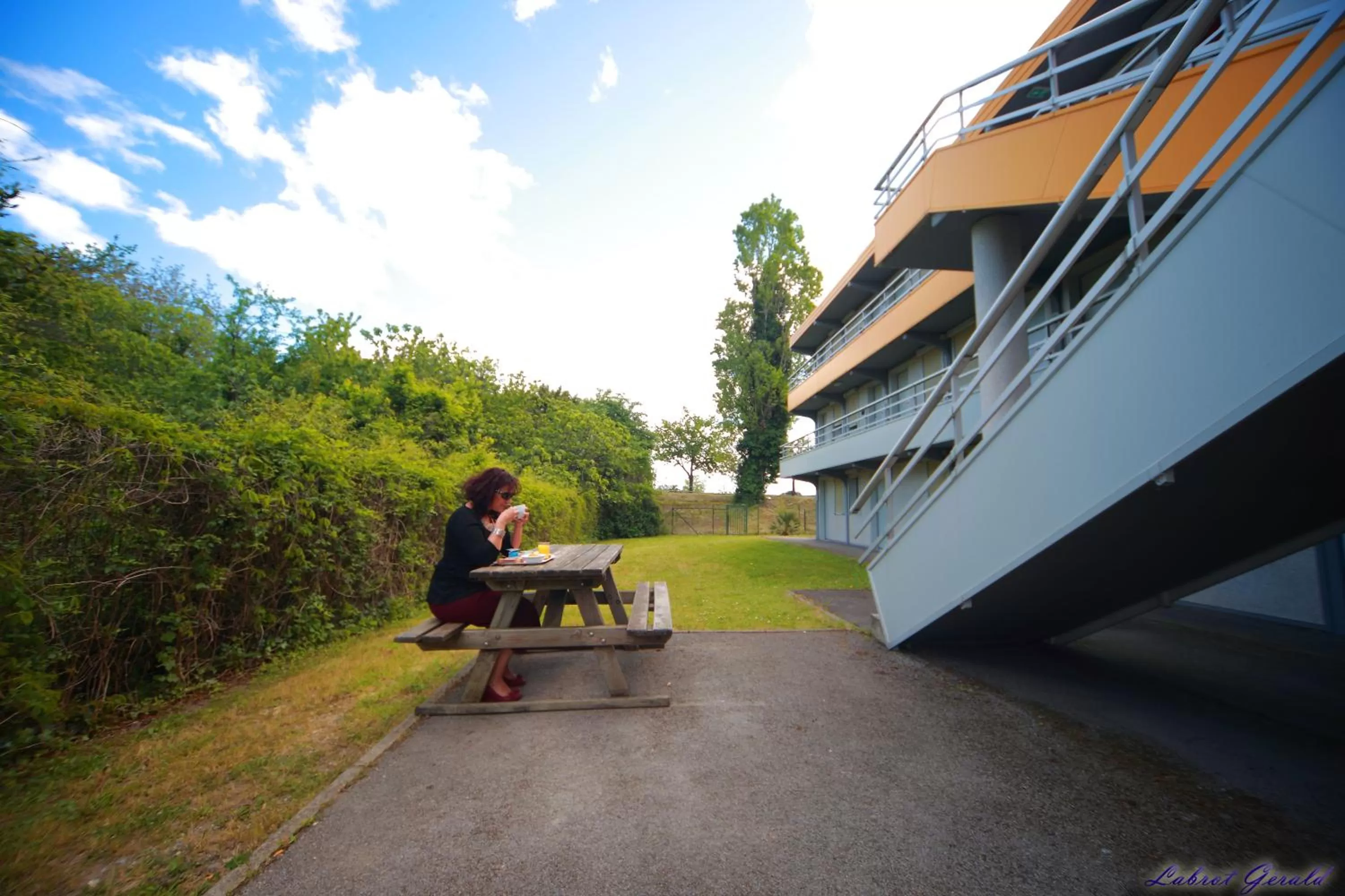 Balcony/Terrace in Premiere Classe Ales - Anduze
