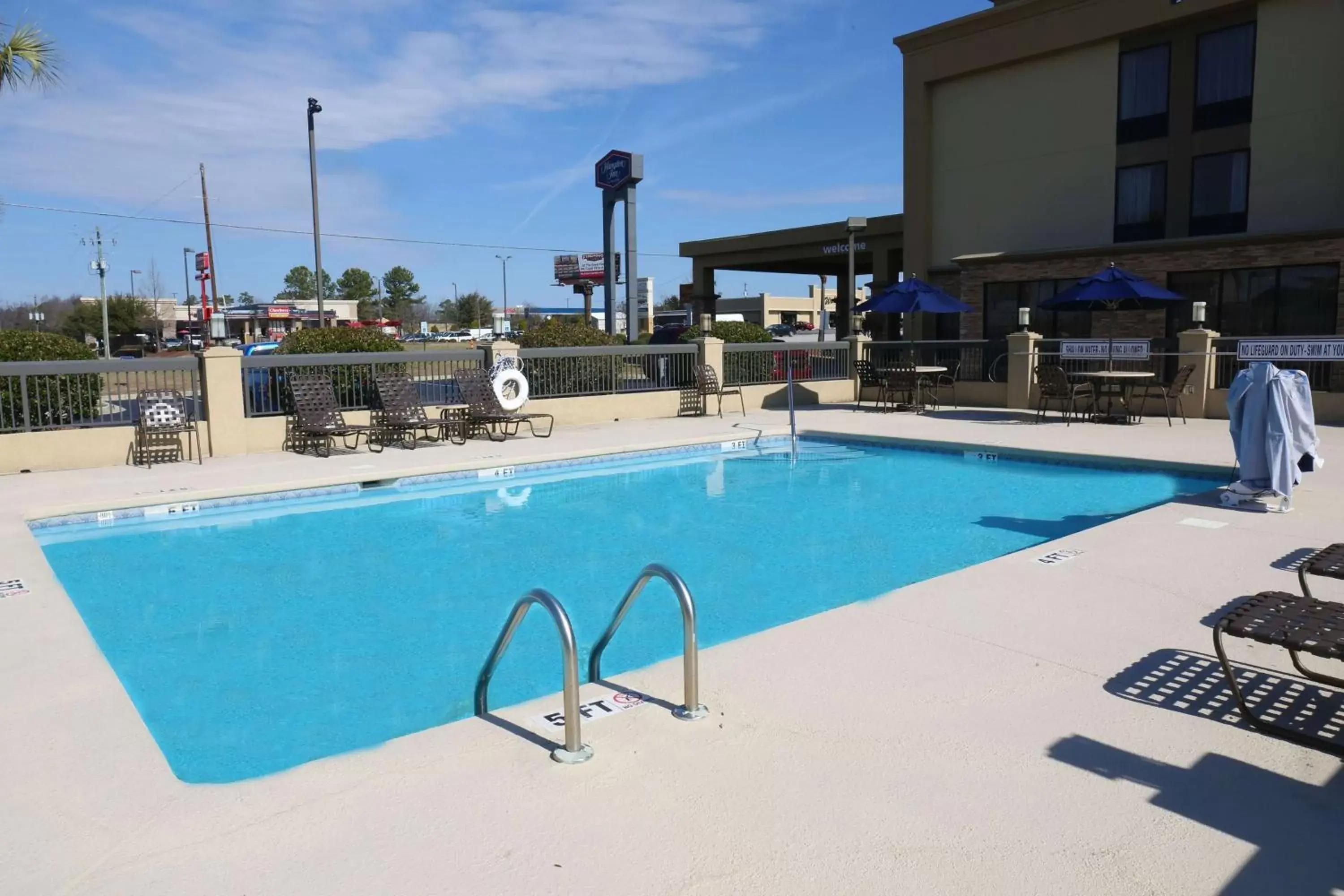 Pool view in Hampton Inn Sumter Pool view in Hampton Inn Sumter