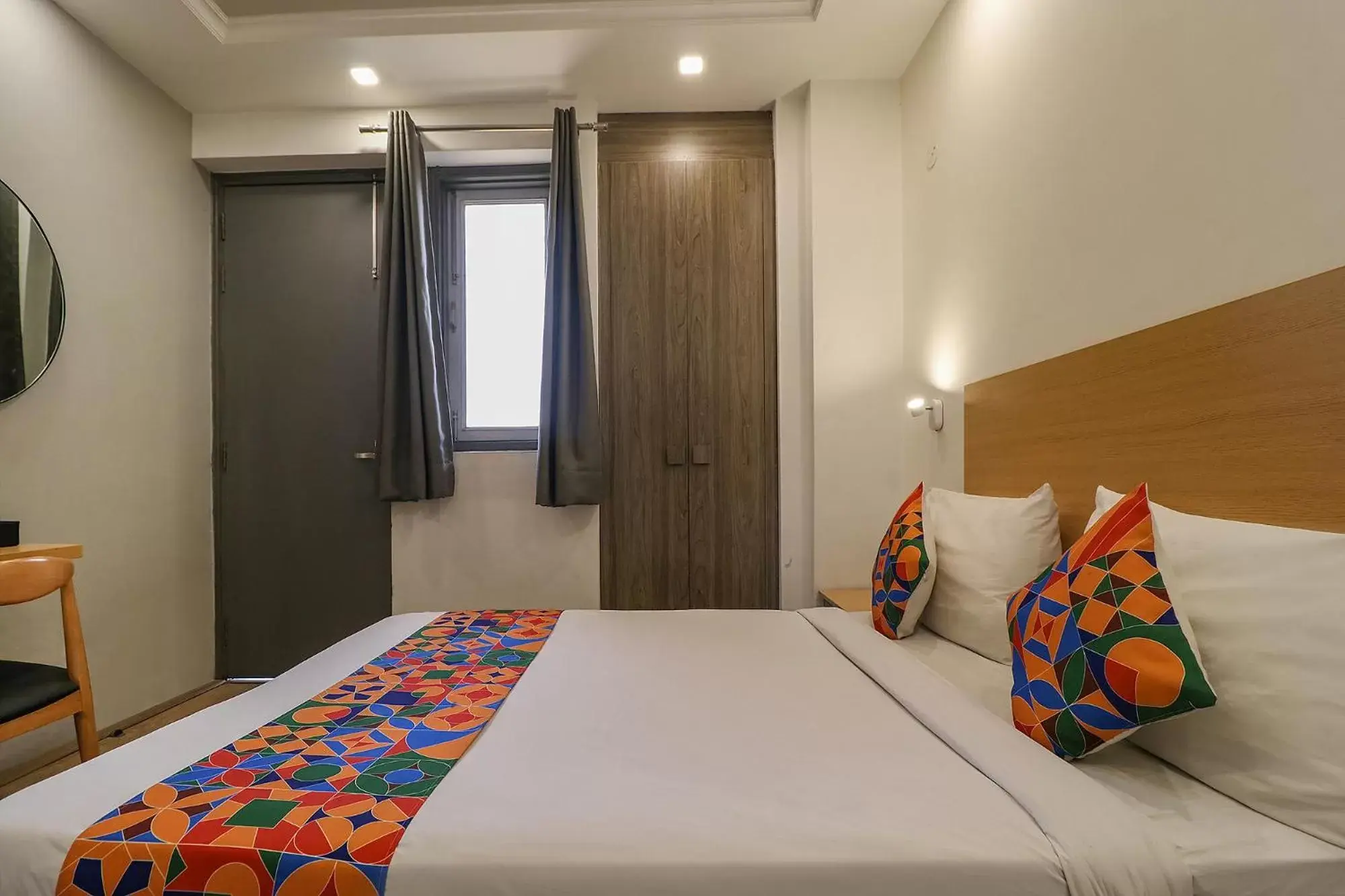 Photo of the whole room, Bed in FabHotel The Chaitanyas Rohini sec 18 Photo of the whole room, Bed in FabHotel The Chaitanyas Rohini sec 18