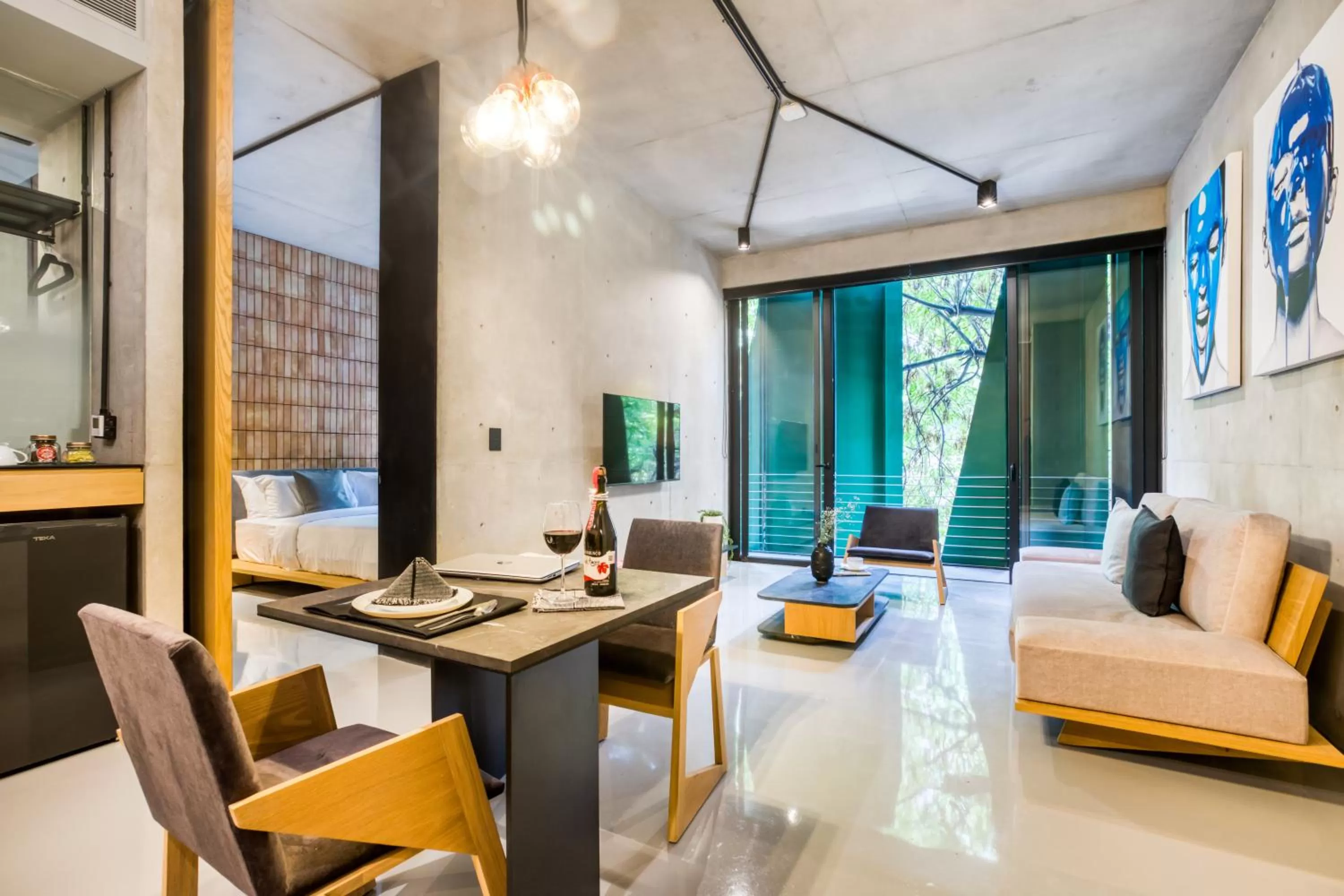 Connected Apartments with Balcony in Boga Mexico City by Lumina