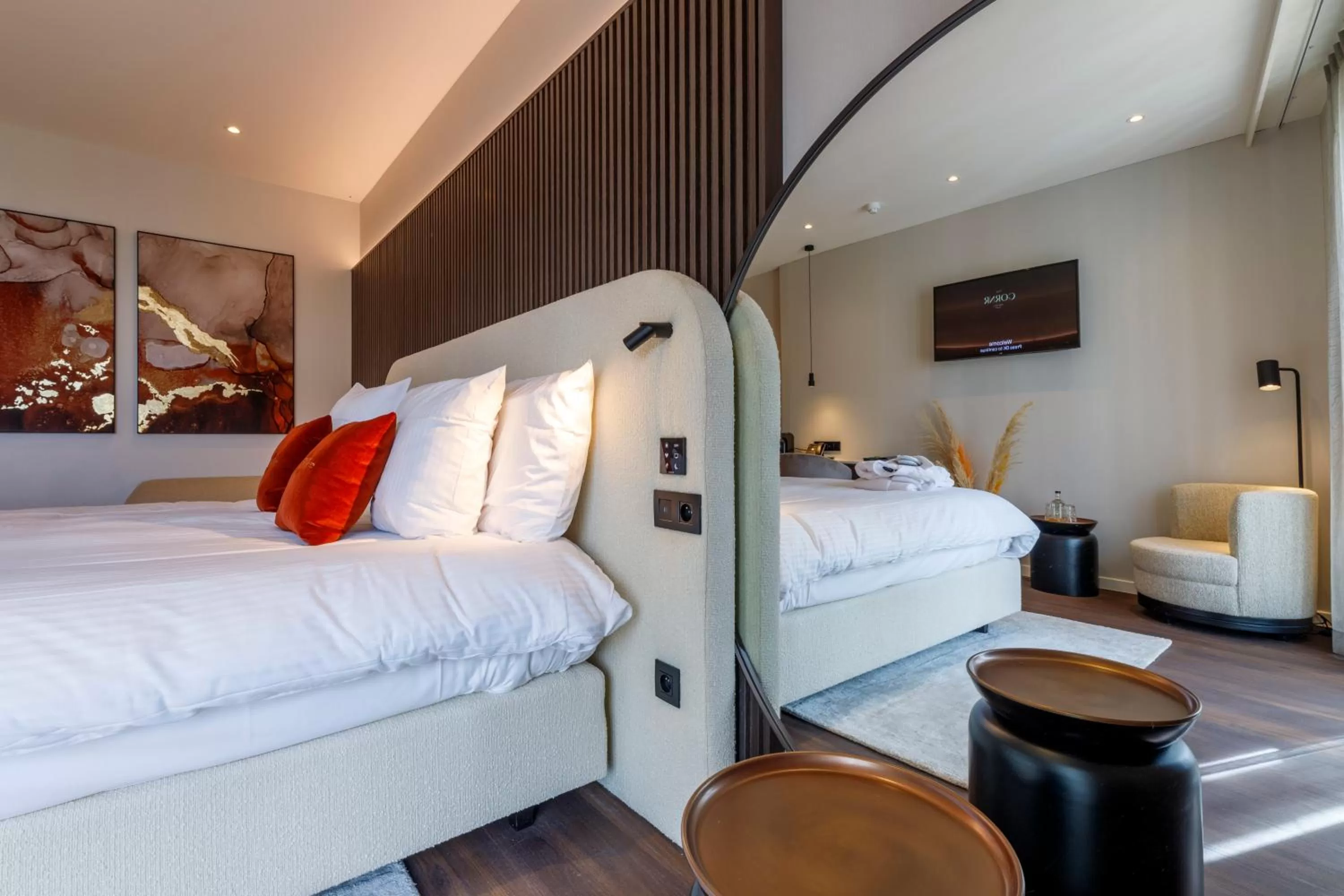 Bedroom, Bed in The CORNR Hotel