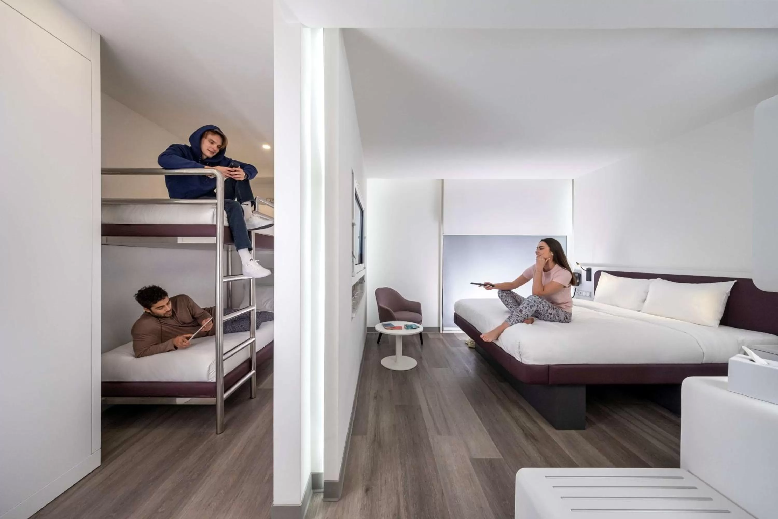 Bedroom, Bed in YOTELAIR Istanbul Airport, Duty free - International Transit area