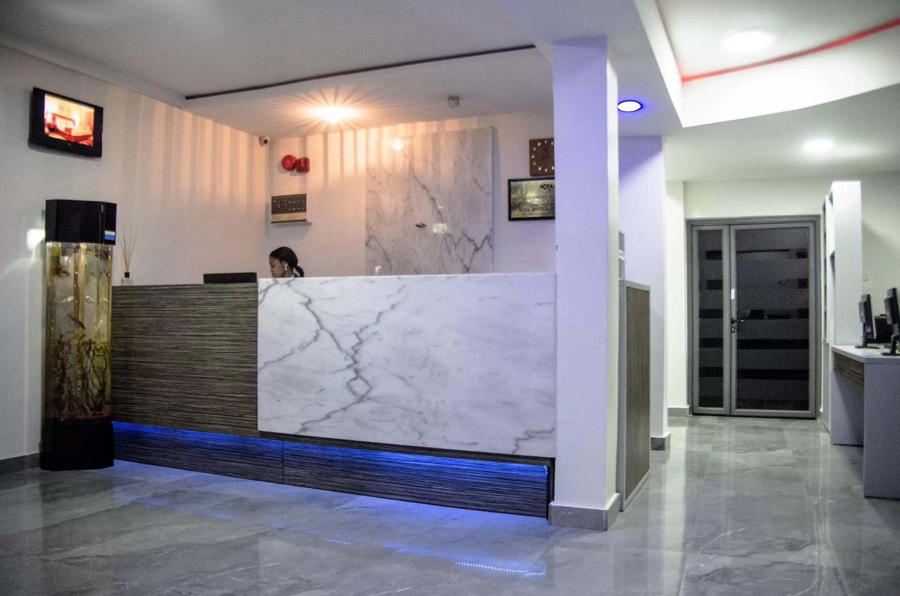 Lobby or reception in Hotel Rosebud