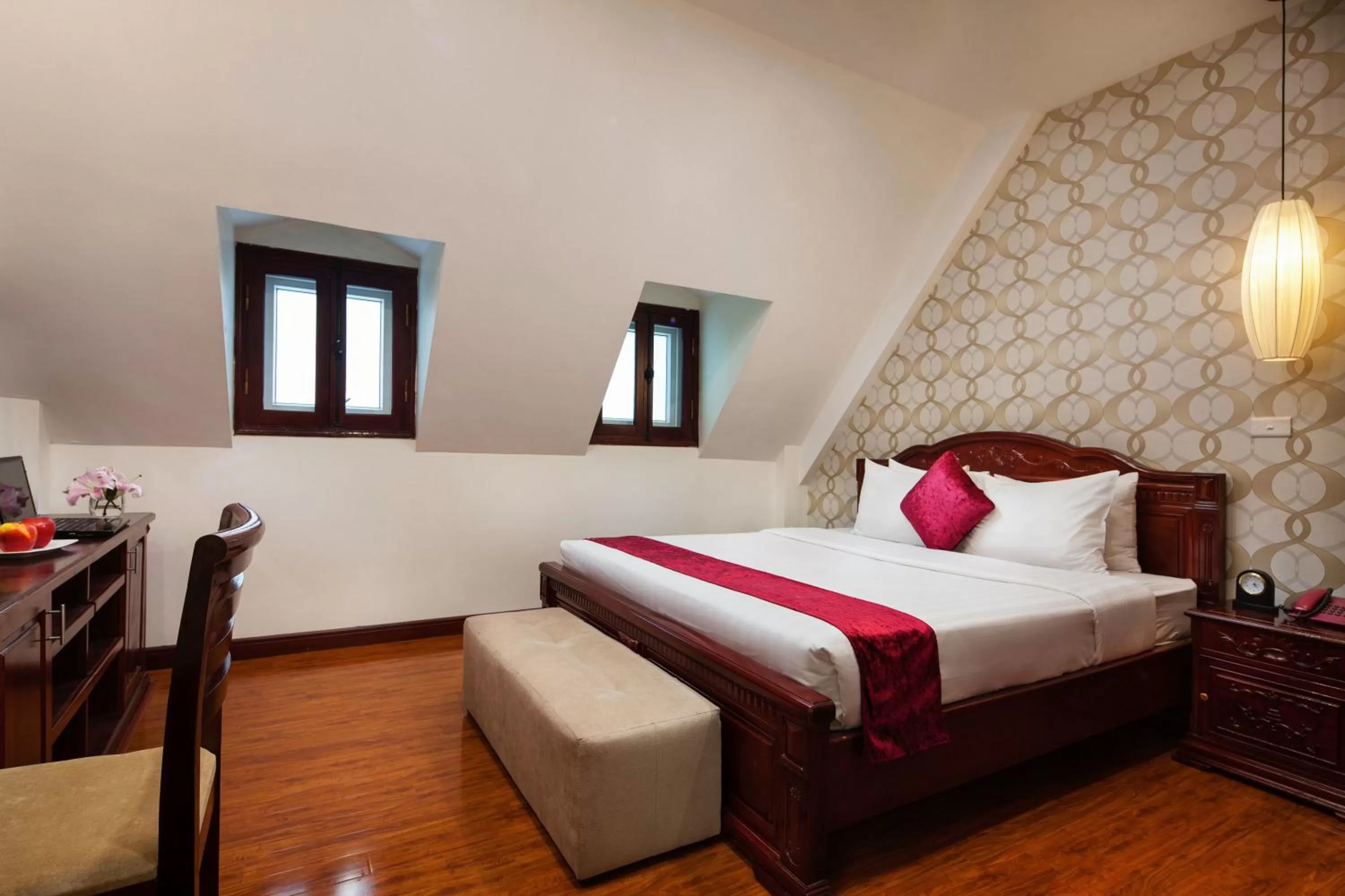 Photo of the whole room, Bed in Hanoi Golden Moon Hotel & Travel