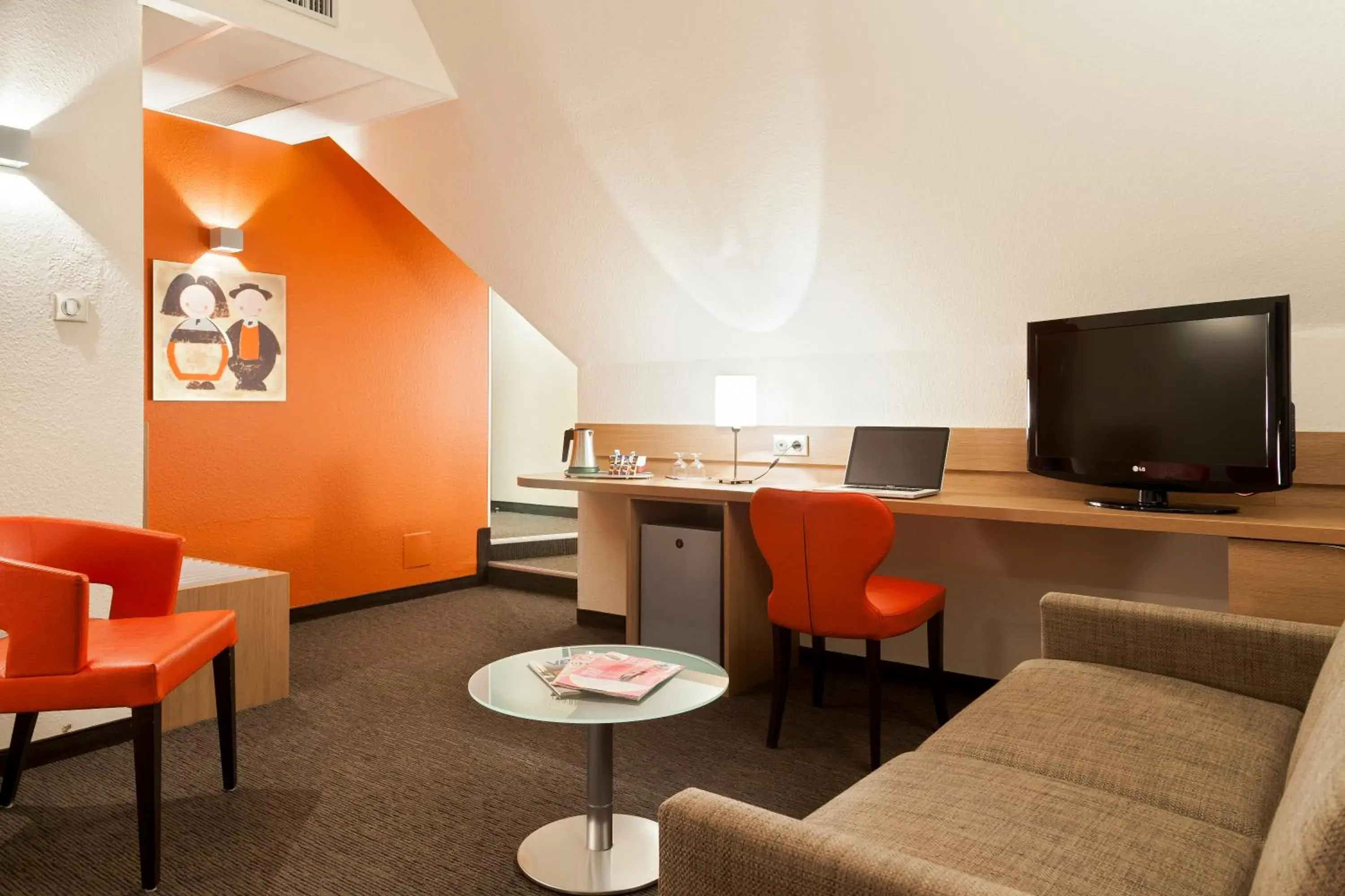 Bedroom, Seating Area in Kyriad Hotel Strasbourg Lingolsheim