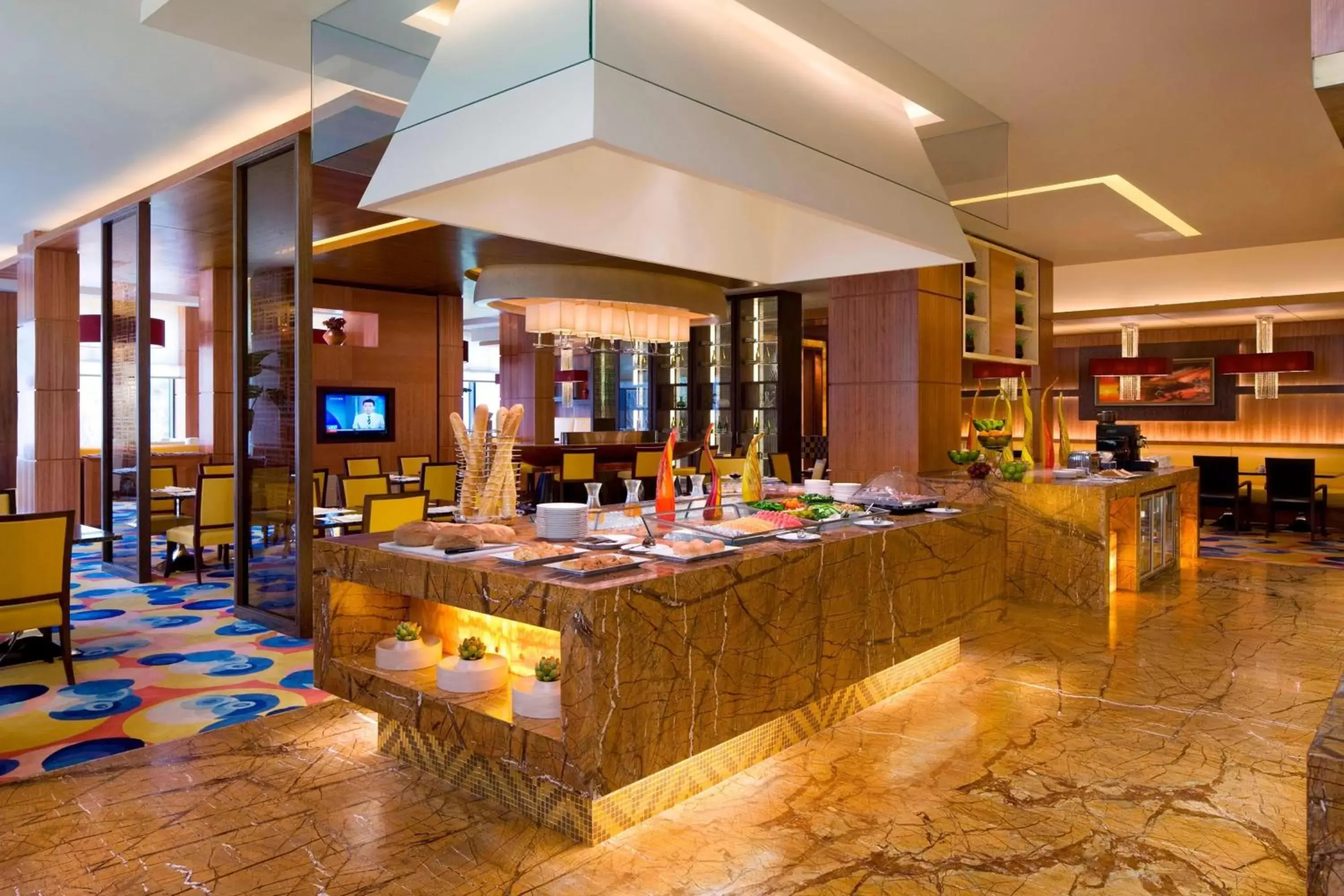 Breakfast, Restaurant/Places to Eat in The Sandalwood Beijing Marriott Executive Apartments