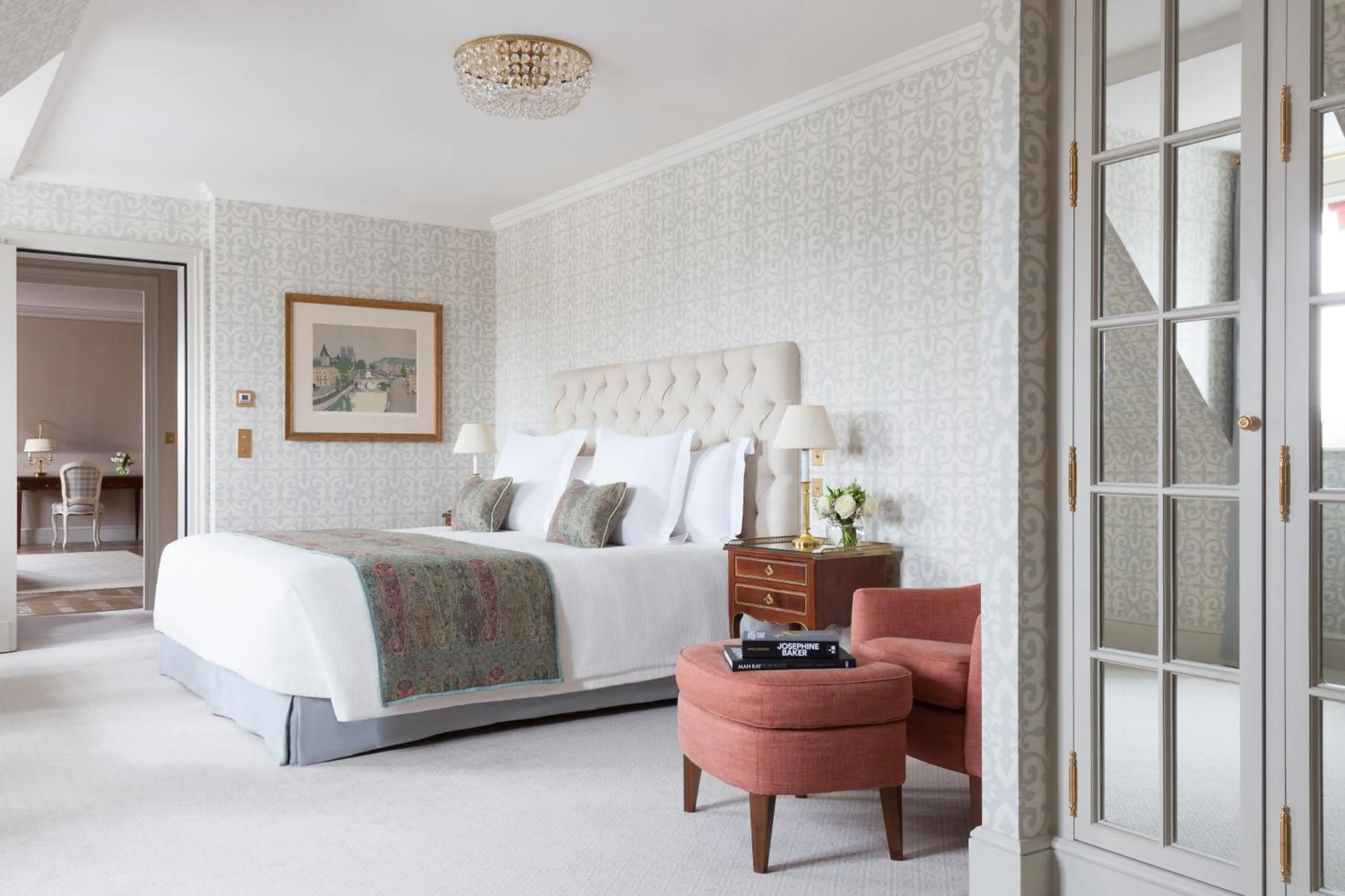 Bedroom, Bed in Le Bristol Paris, Oetker Hotels