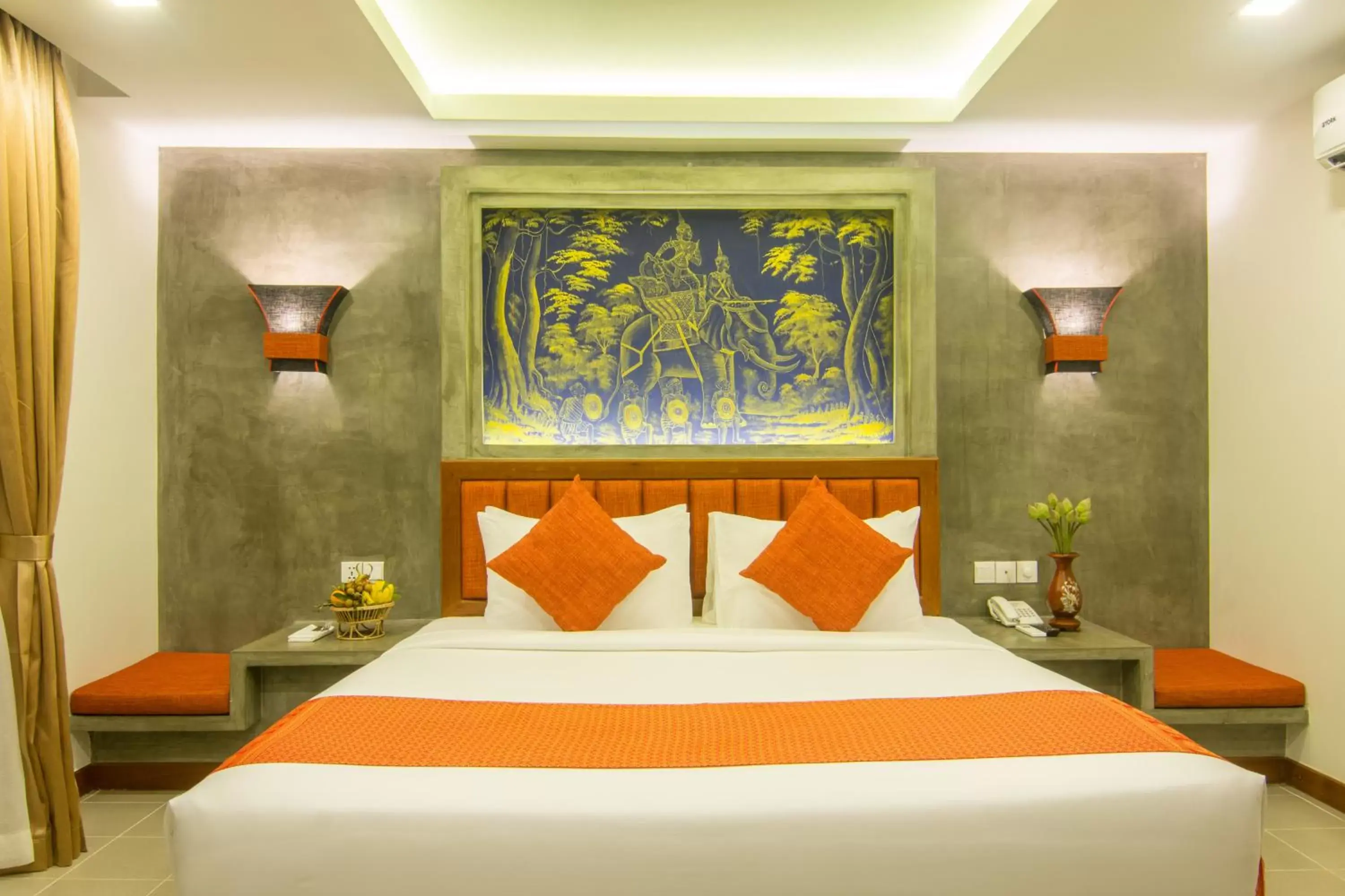 Deluxe King Room in Chhay Long Angkor Boutique Hotel Siem Reap Deluxe King Room in Chhay Long Angkor Boutique Hotel Siem Reap