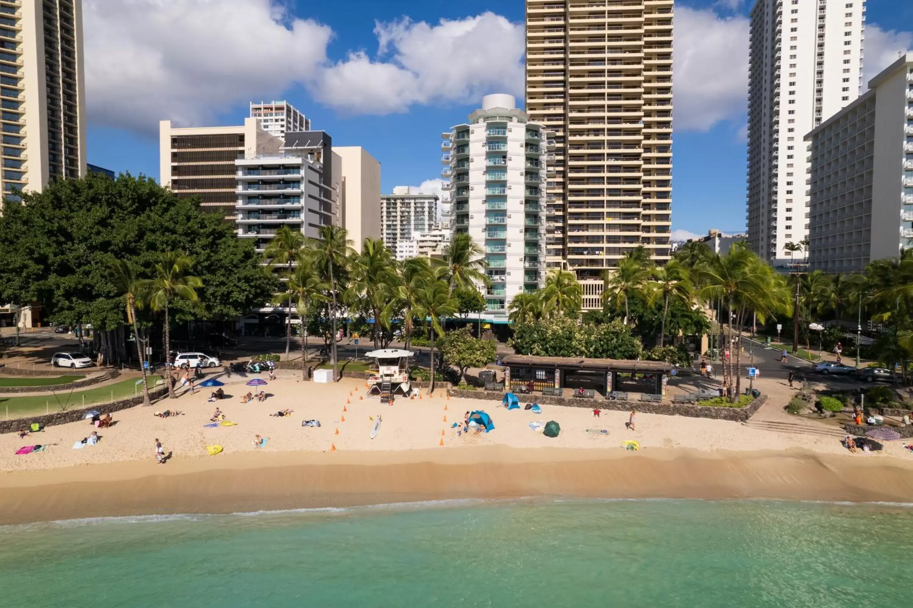 Property building, Bird's-eye View in Aston Waikiki Circle Hotel