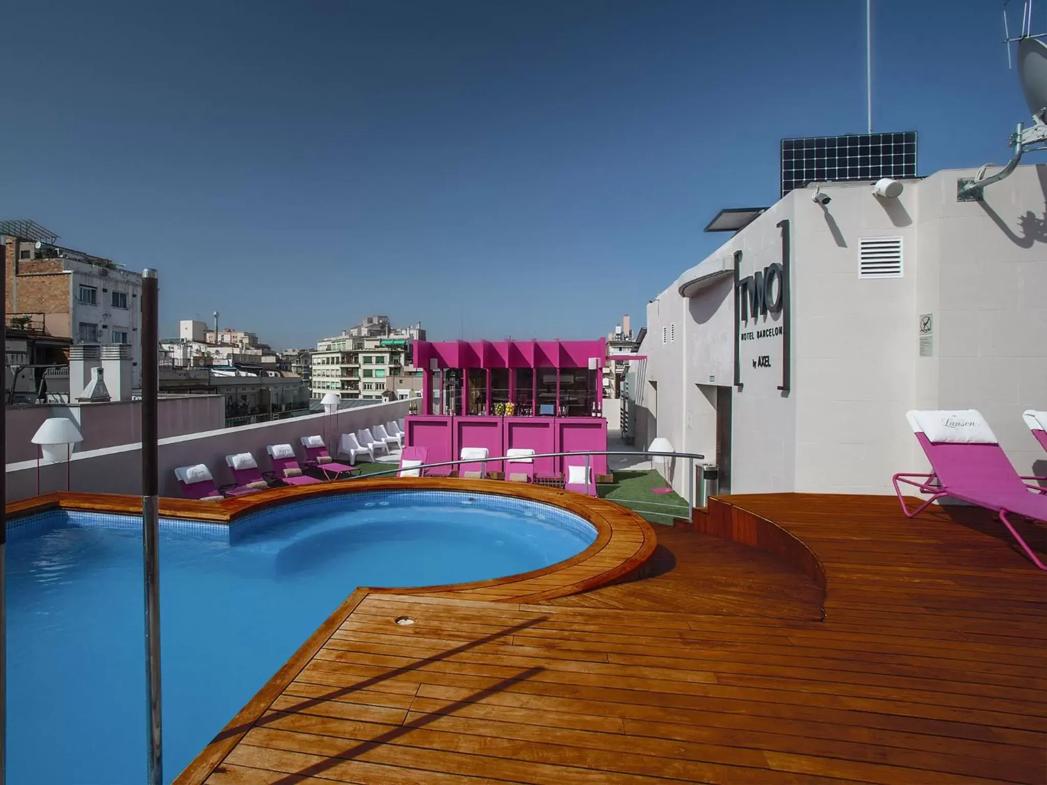Balcony/Terrace, Swimming Pool in TWO Hotel Barcelona by Axel 4* Sup- Adults Only