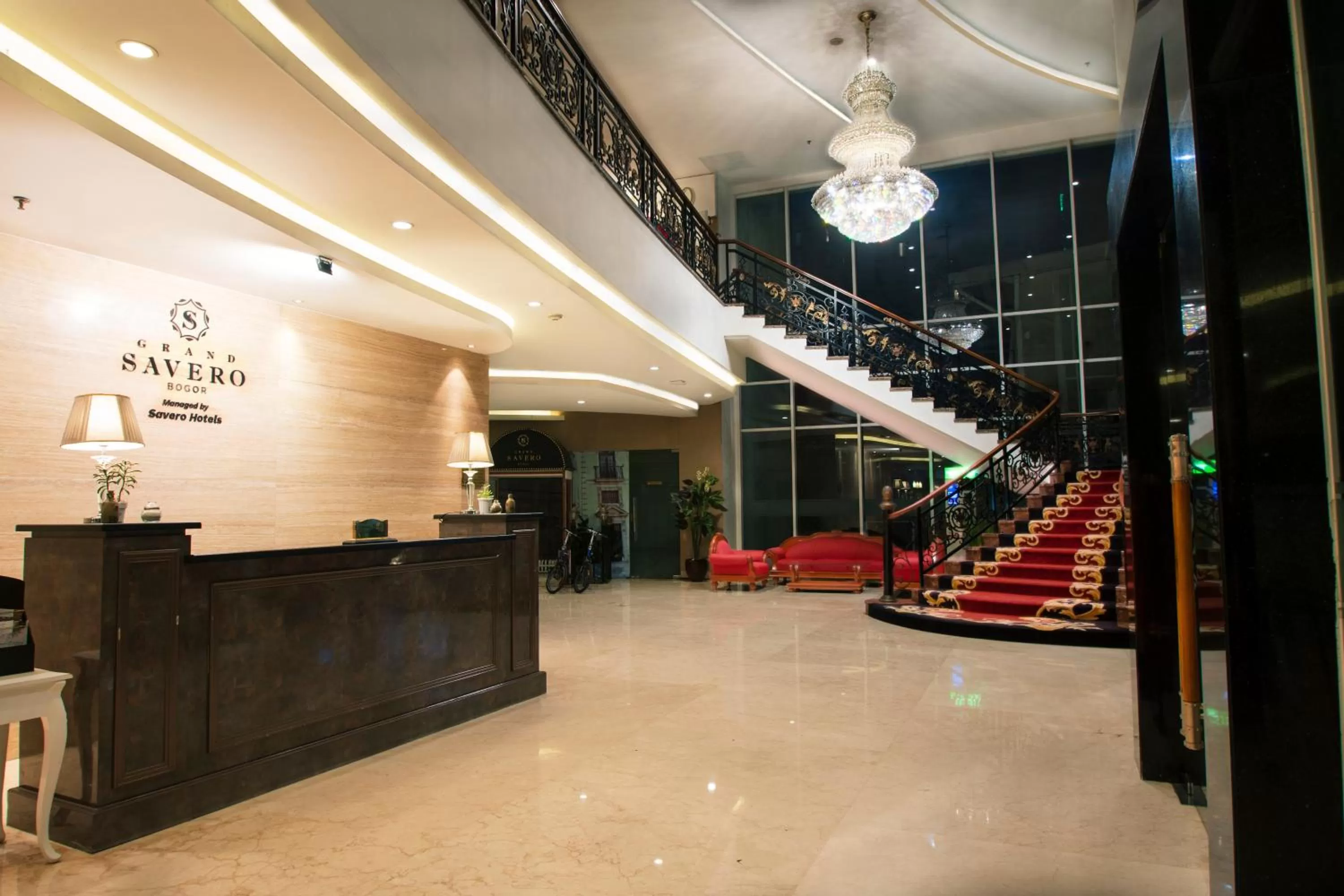 Lobby or reception in Grand Savero Hotel Bogor