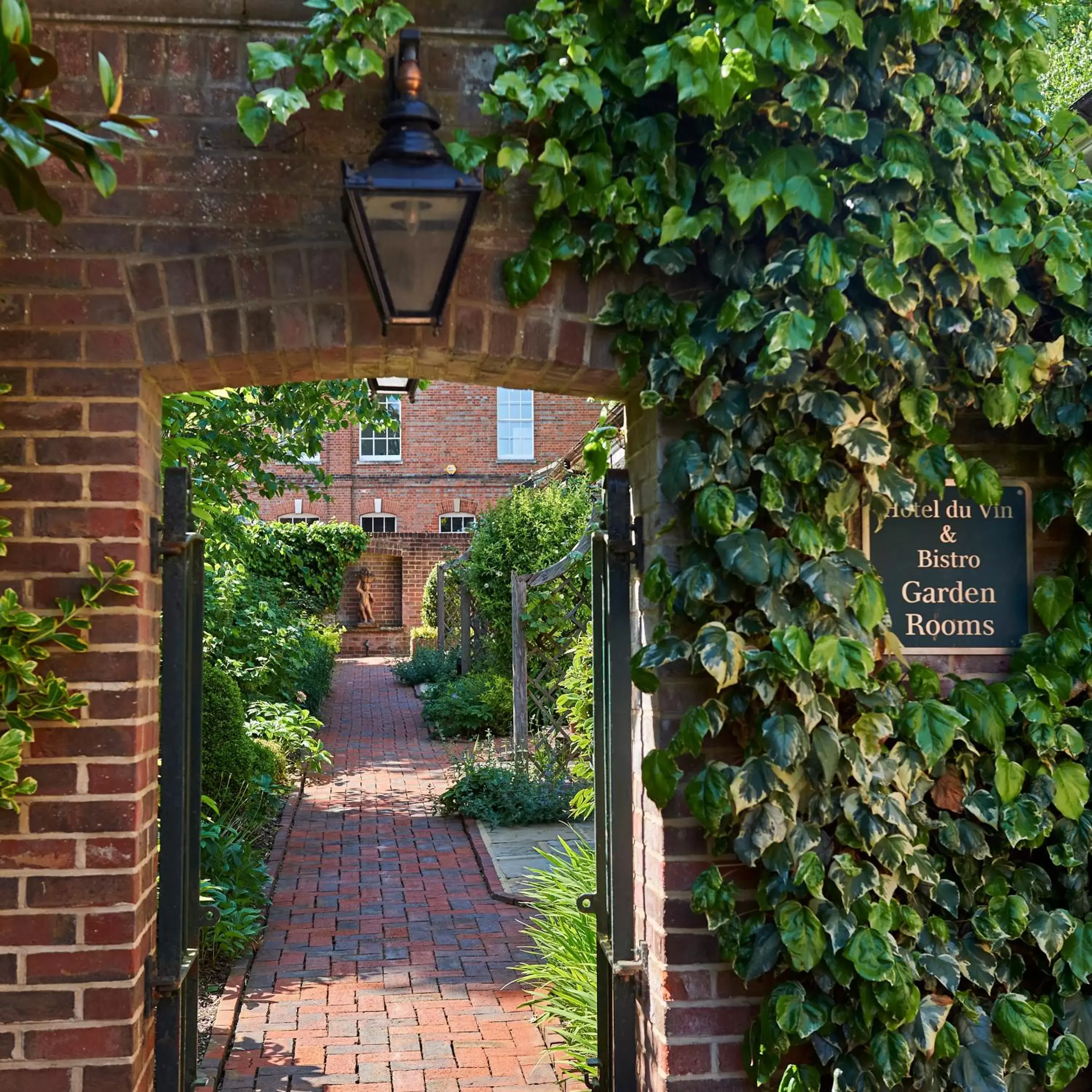 Inner courtyard view in Hotel du Vin Winchester