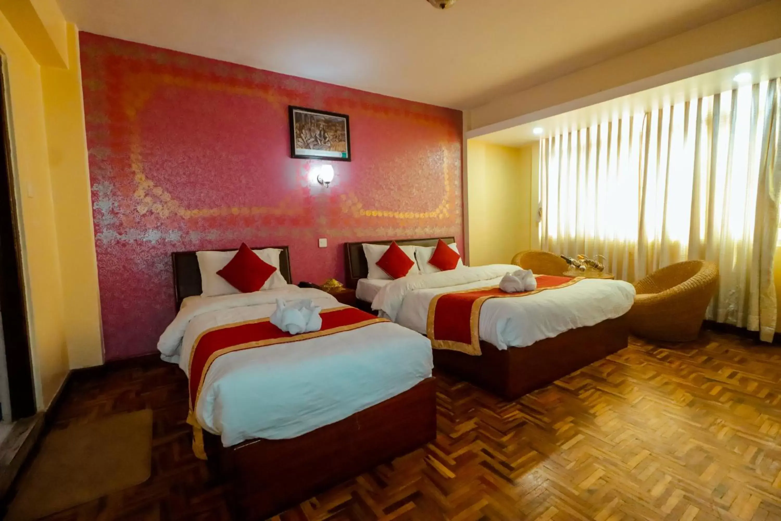 Bed in Kathmandu Eco Hotel