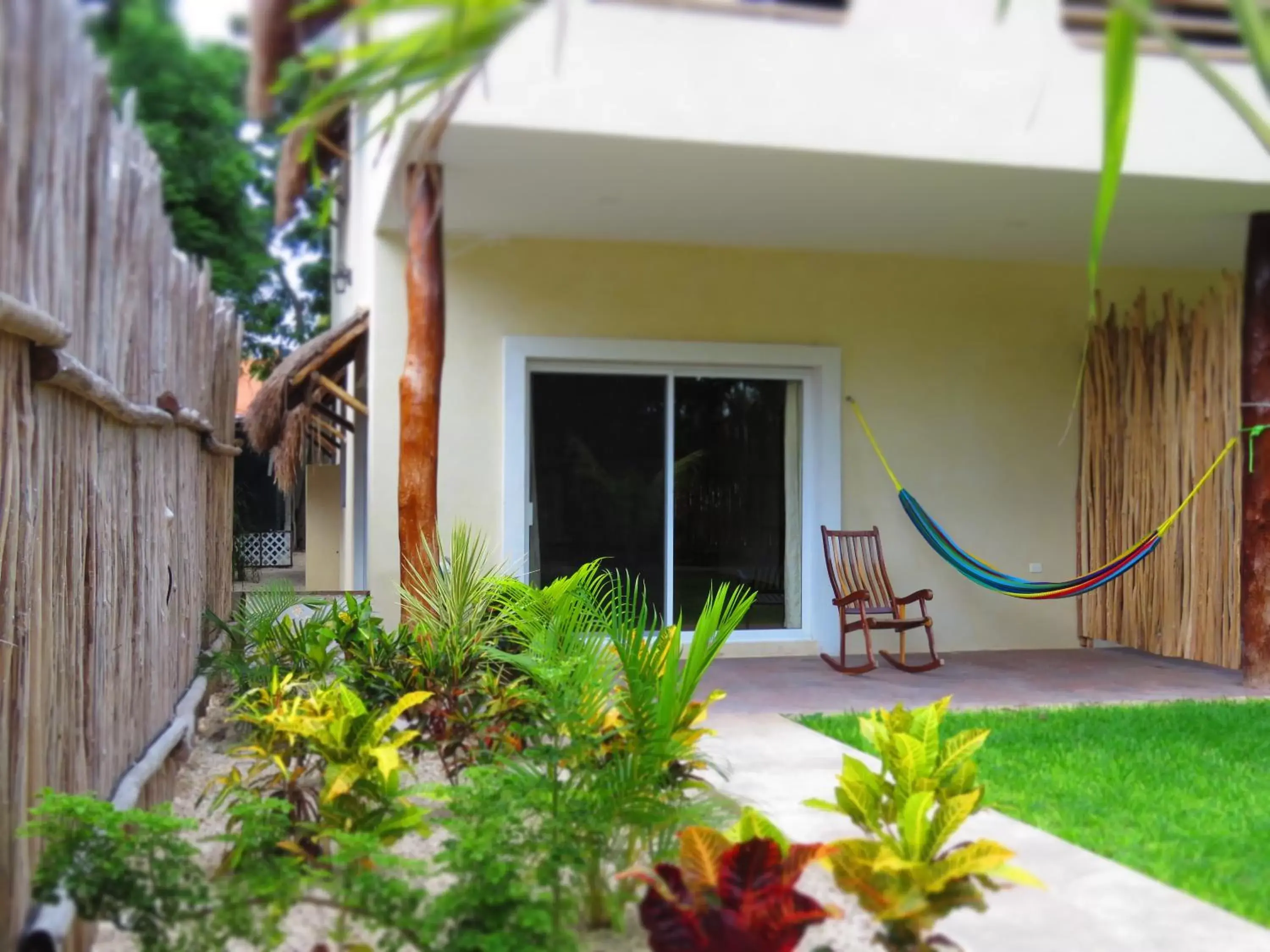 Patio in Hotel & Suites Oasis Bacalar