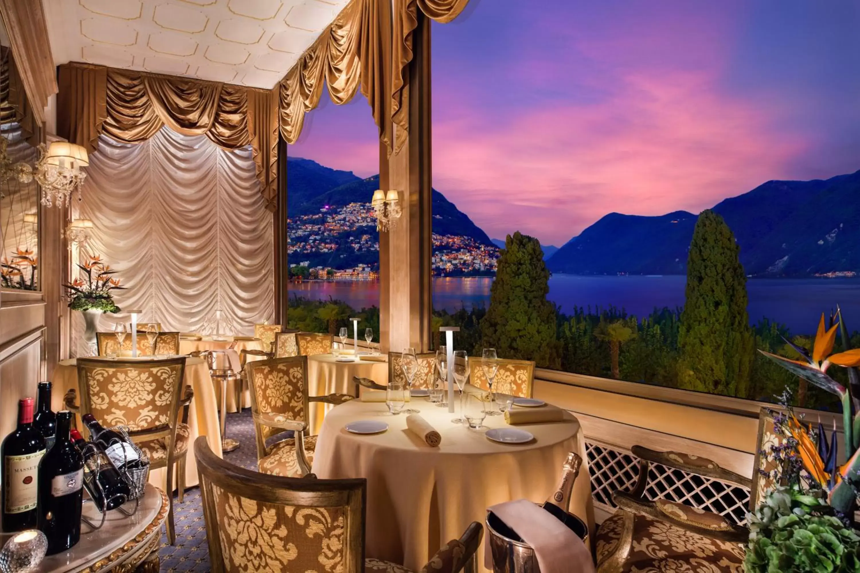 Lake view, Restaurant/Places to Eat in Hotel Splendide Royal