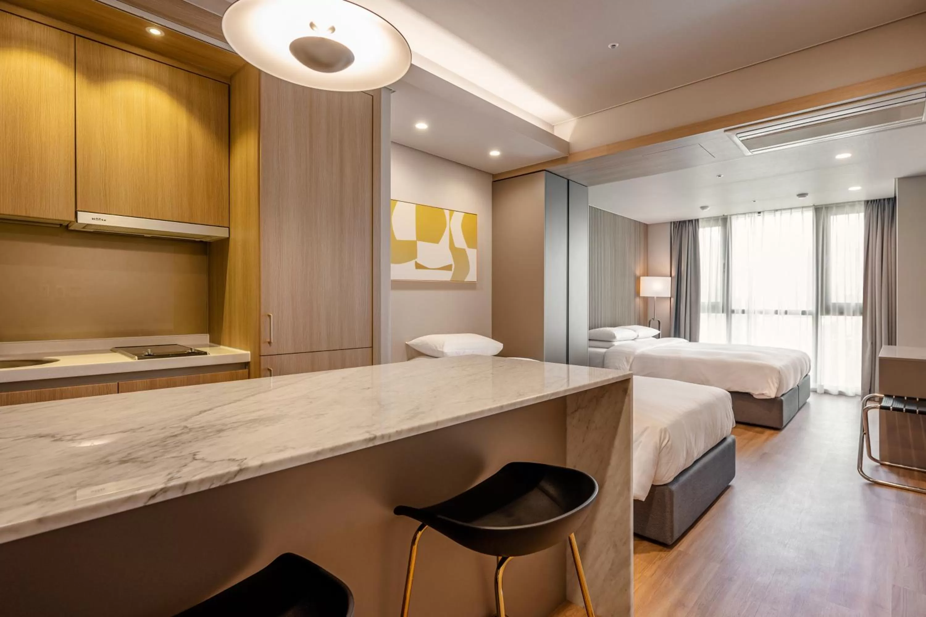 Bed in Haeundae Centum Hotel