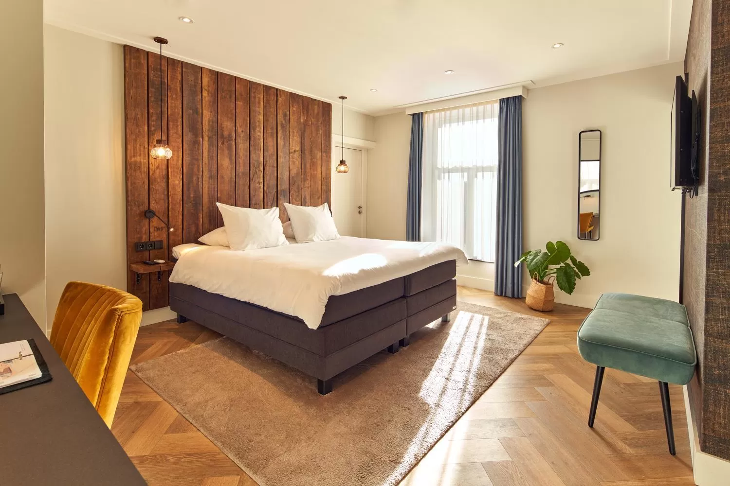 Bed in The Yard hotel Zuidkade